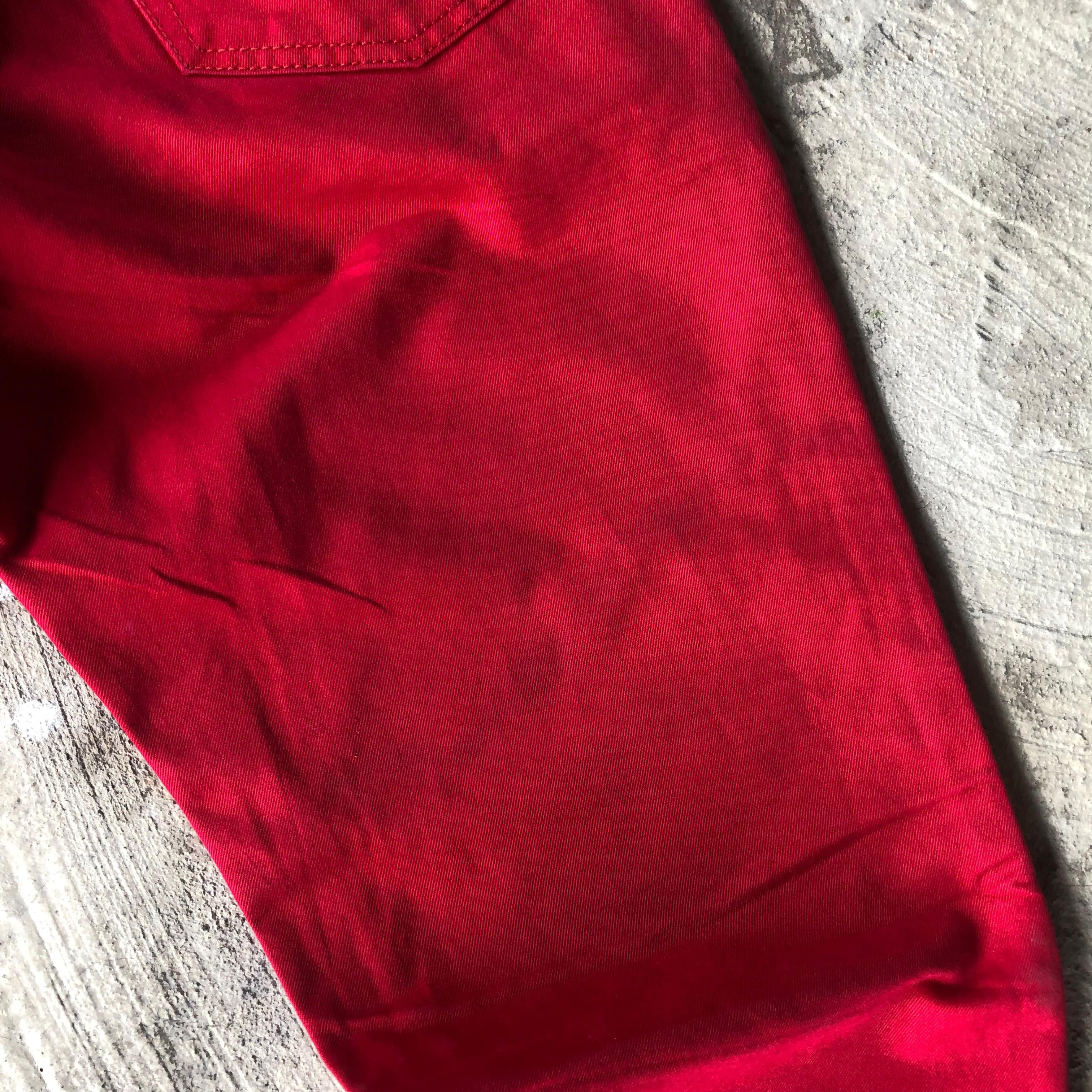 Dior × Hedi Slimane SS06 Dior Hedi Slimane Red Jeans Size US 30 / EU 46 - 10 Thumbnail