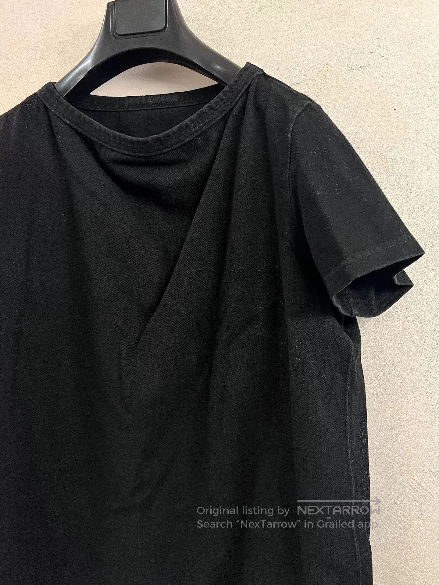 Julius Julius 7 Black Coated Denim T-shirt. Size US M / EU 48-50 / 2 - 5 Thumbnail