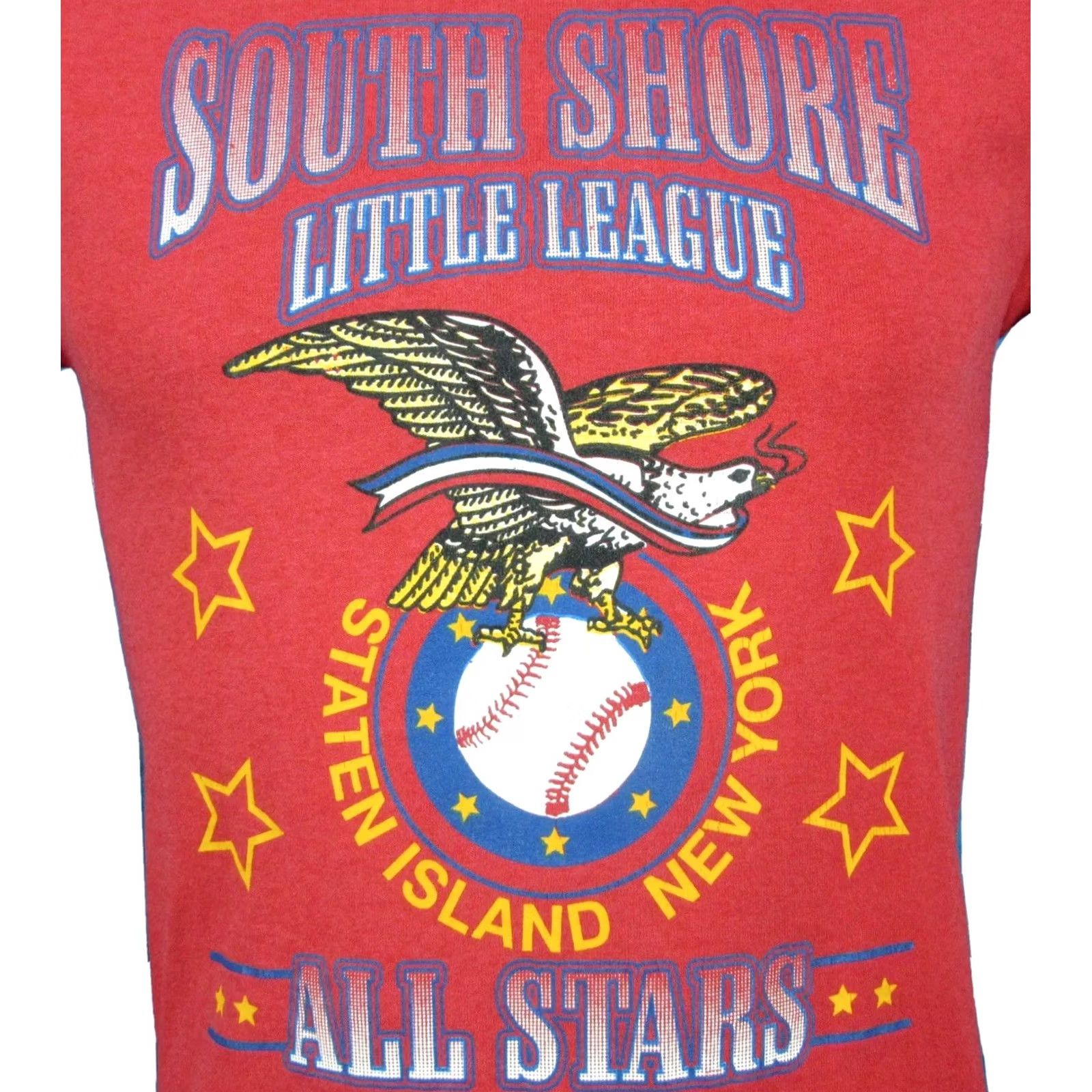 Fruit Of The Loom VINTAGE STATEN ISLAND NEW YORK CITY BASEBALL T-Shirt XS Red, 90s, Fruit of the Loom, Short Sleeve, Crew Neck, Men, 1990s, Single Stitch T-Shirt Size US XS / EU 42 / 0 - 2 Thumbnail