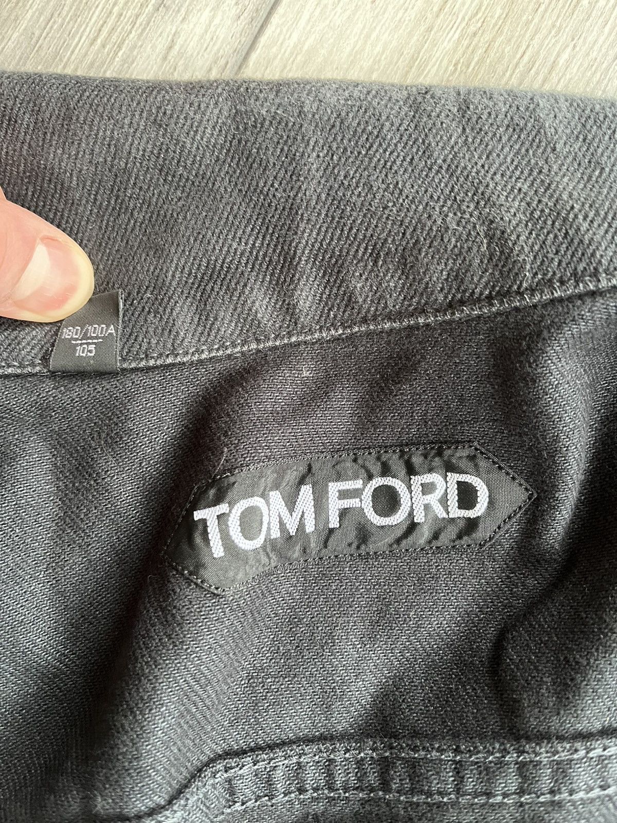 Tom Ford Tom Ford Icon Denim Jacket Size L Faded Black Size US L / EU 52-54 / 3 - 6 Thumbnail