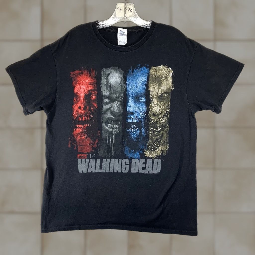 Delta 2014 AMC Walking Dead Promo T-Shirt Colorful Zombie Faces Adult Large Size US L / EU 52-54 / 3 - 1 Thumbnail