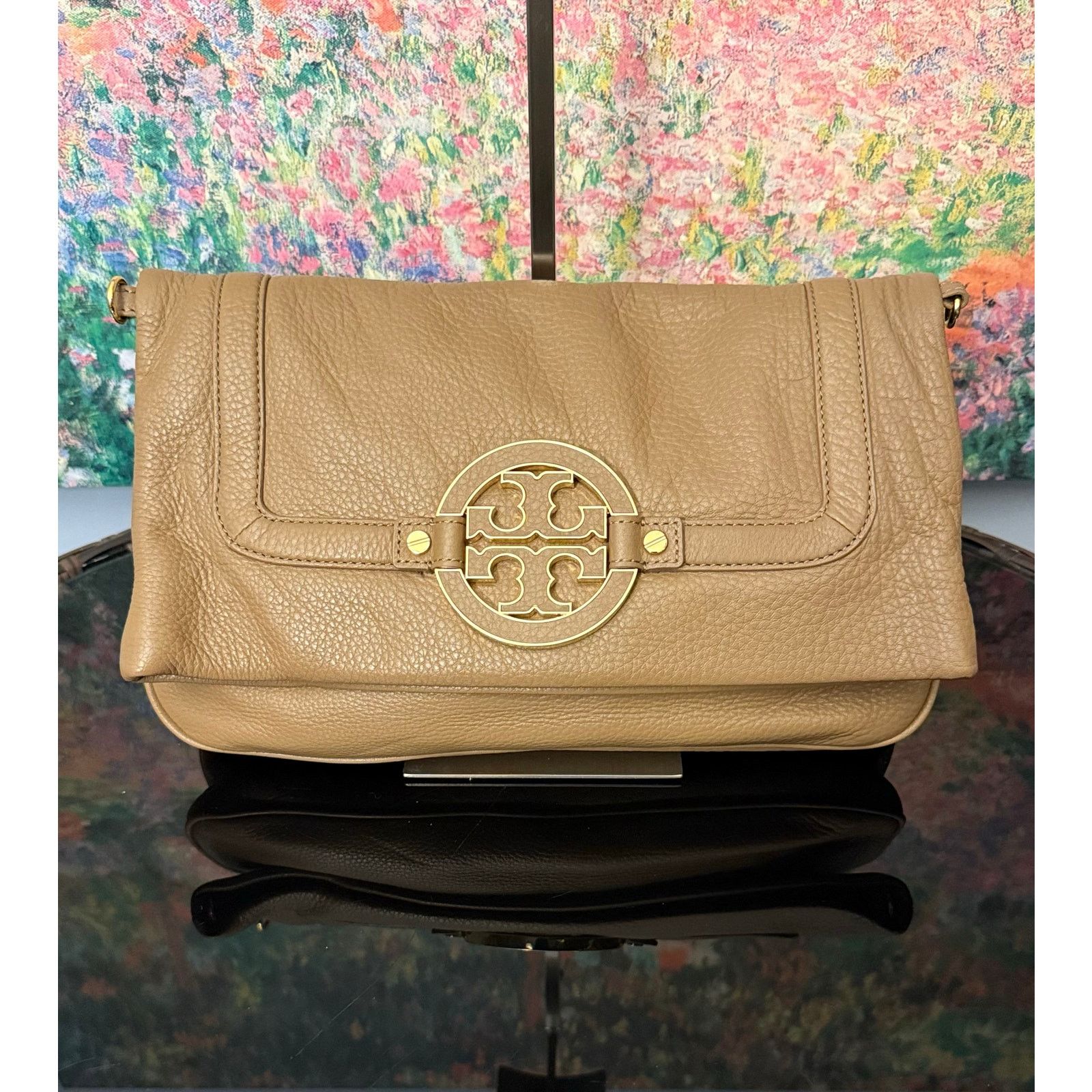 Tory Burch EUC Tory Burch Amanda Foldover Crossbody Shoulder Bag Clutch Size ONE SIZE - 3 Thumbnail