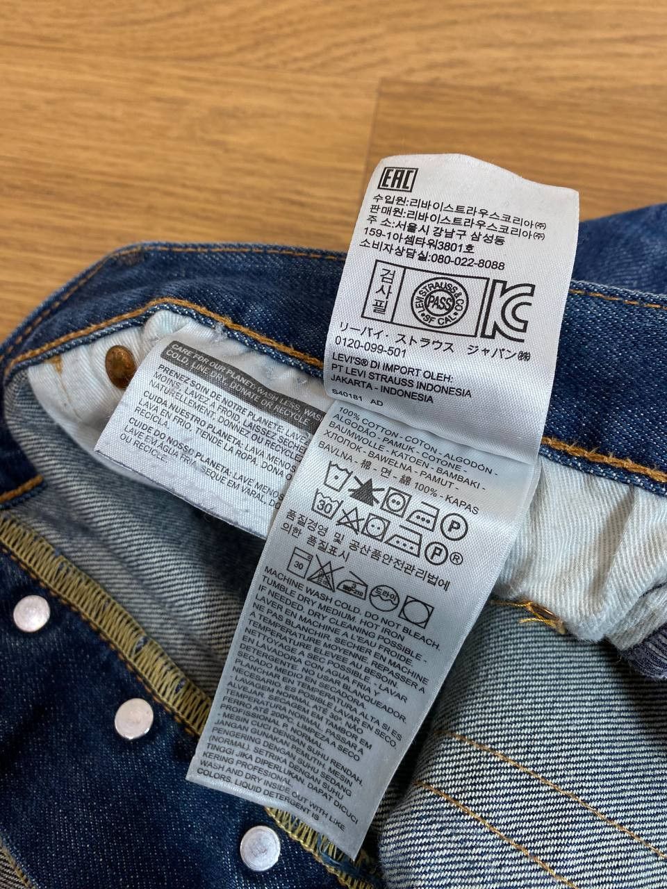 Levi's × Vintage Vintage 90s Levis 501 Orange Tab Jeans Size US 35 - 2 Thumbnail