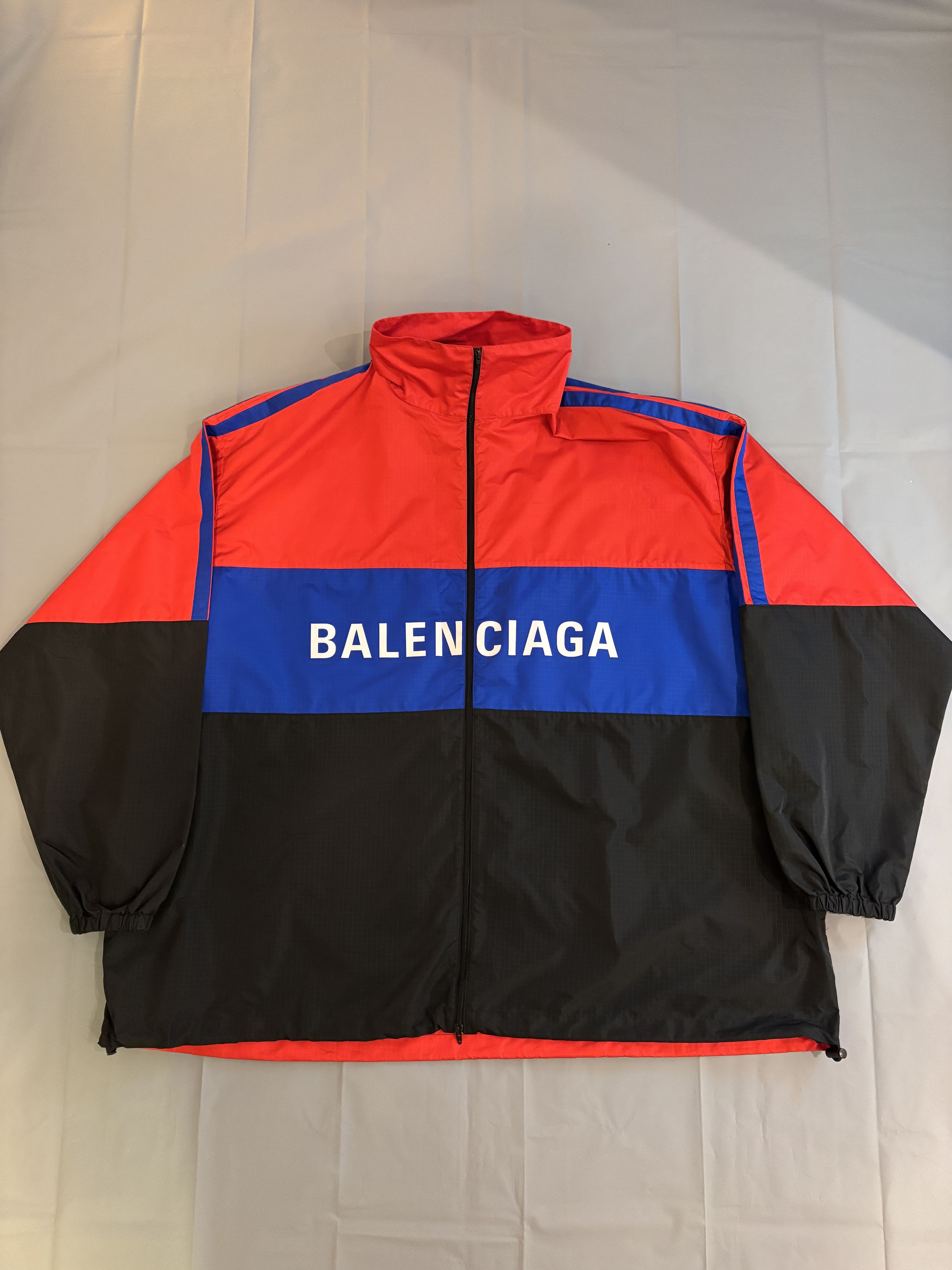 Balenciaga Coach jacket oversize Balenciaga rouge bleu noir Size US XL / EU 56 / 4 - 1 Thumbnail