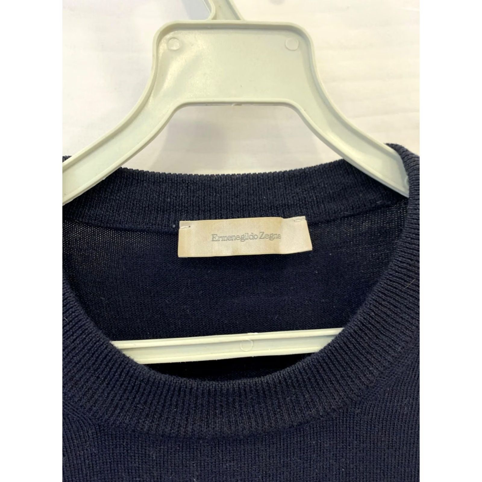 Ermenegildo Zegna VINTAGE Ermenegildo Zegna Navy Blue 100% Wool Crewneck Sweater Men XL Navy Blue Wool Crewneck Sweater Mens XL Blue 100% Lana Wool Italy Size US XL / EU 56 / 4 - 3 Thumbnail