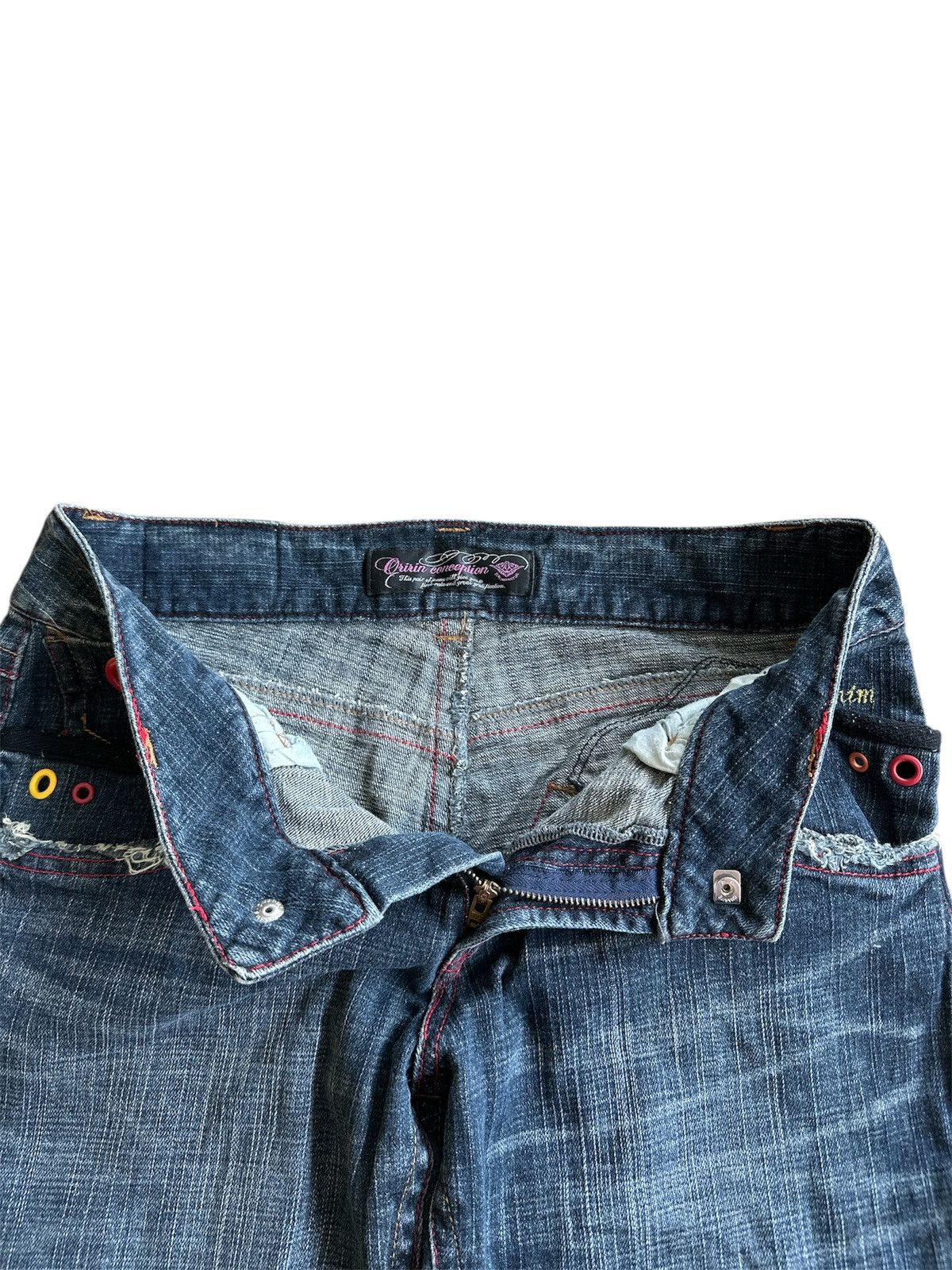 Kapital Distressed 2000s Oririn Flare Jeans Y2K Lgb Goa Kapital Size US 33 - 7 Thumbnail