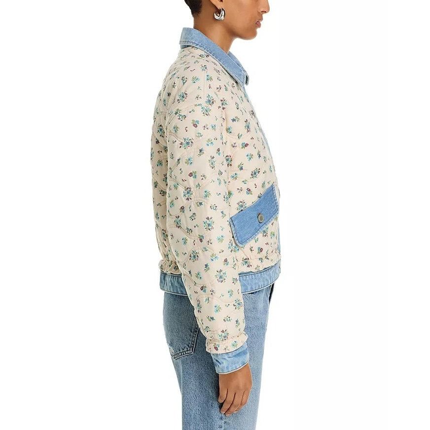 BLANKNYC BlankNYC Women Ivory Floral Oversize Bomber Jacket Size XS Size XS / US 0-2 / IT 36-38 - 5 Thumbnail