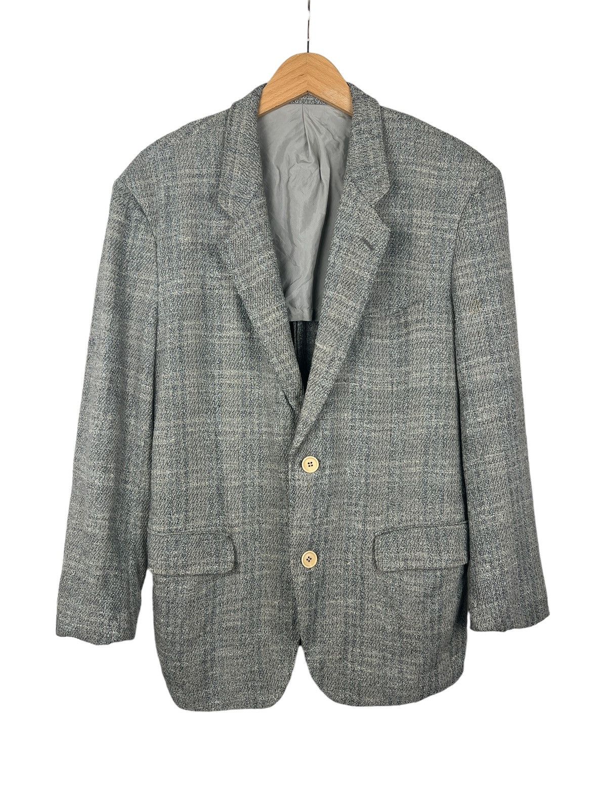 Issey Miyake Vintage Issey Miyake Men Knit Pattern Blazer Size US M / EU 48-50 / 2 - 2 Thumbnail