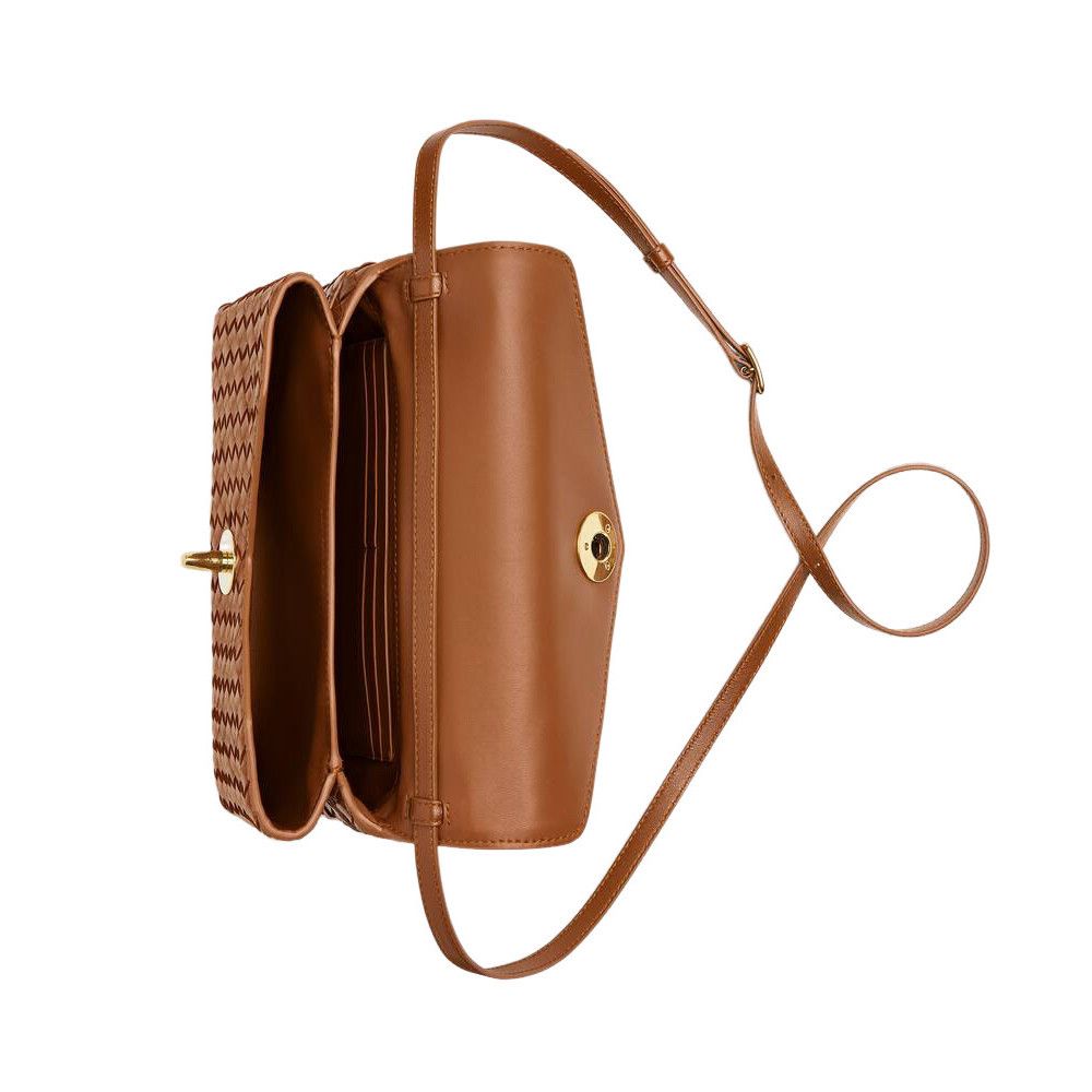 Bottega Veneta BOTTEGA VENETA Knot Lock $3500 Amber Leather Crossbody Bag N Size ONE SIZE - 2 Thumbnail