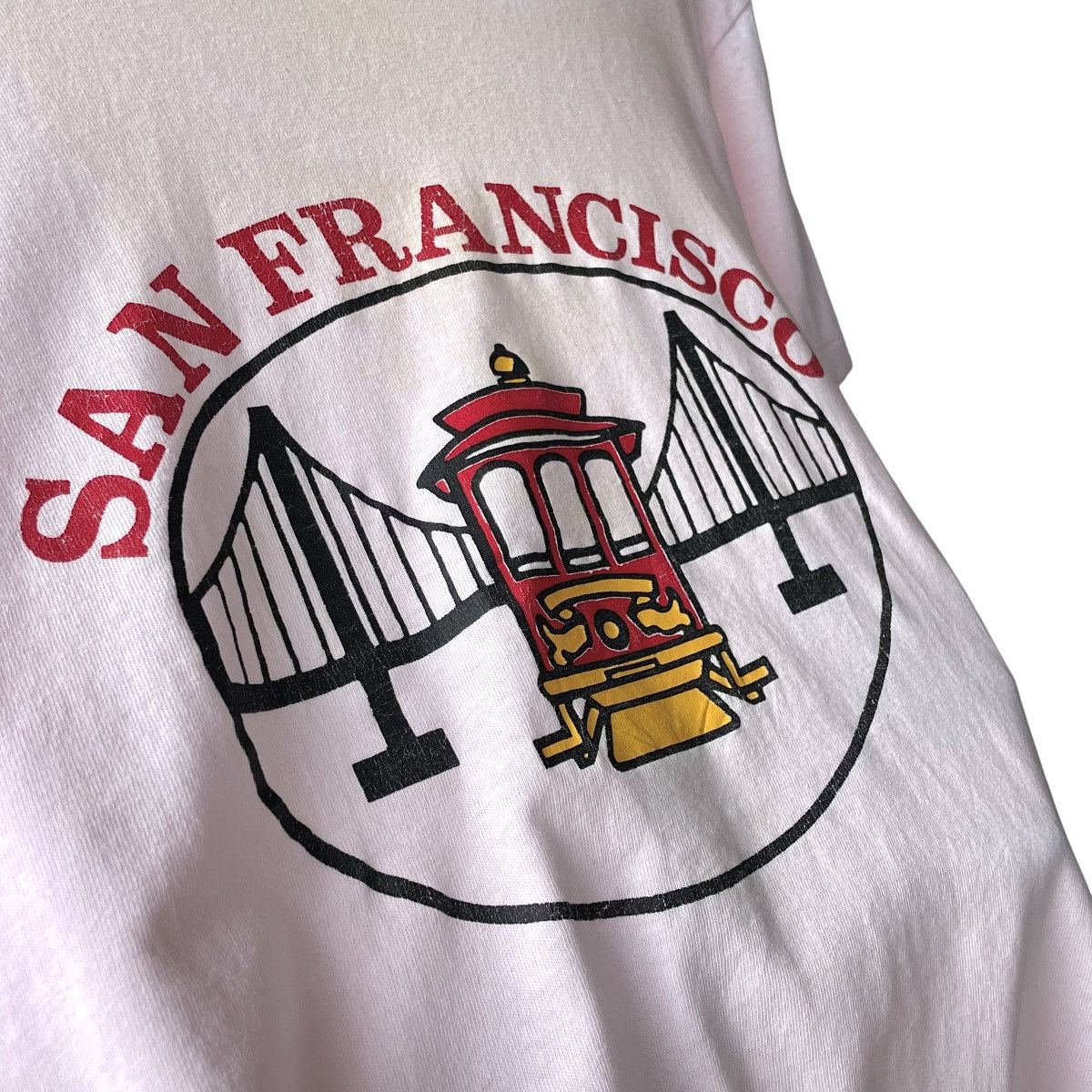Vintage San Francisco SF Trams Hanes Vintage 80s/90s Tee Size US L / EU 52-54 / 3 - 4 Thumbnail
