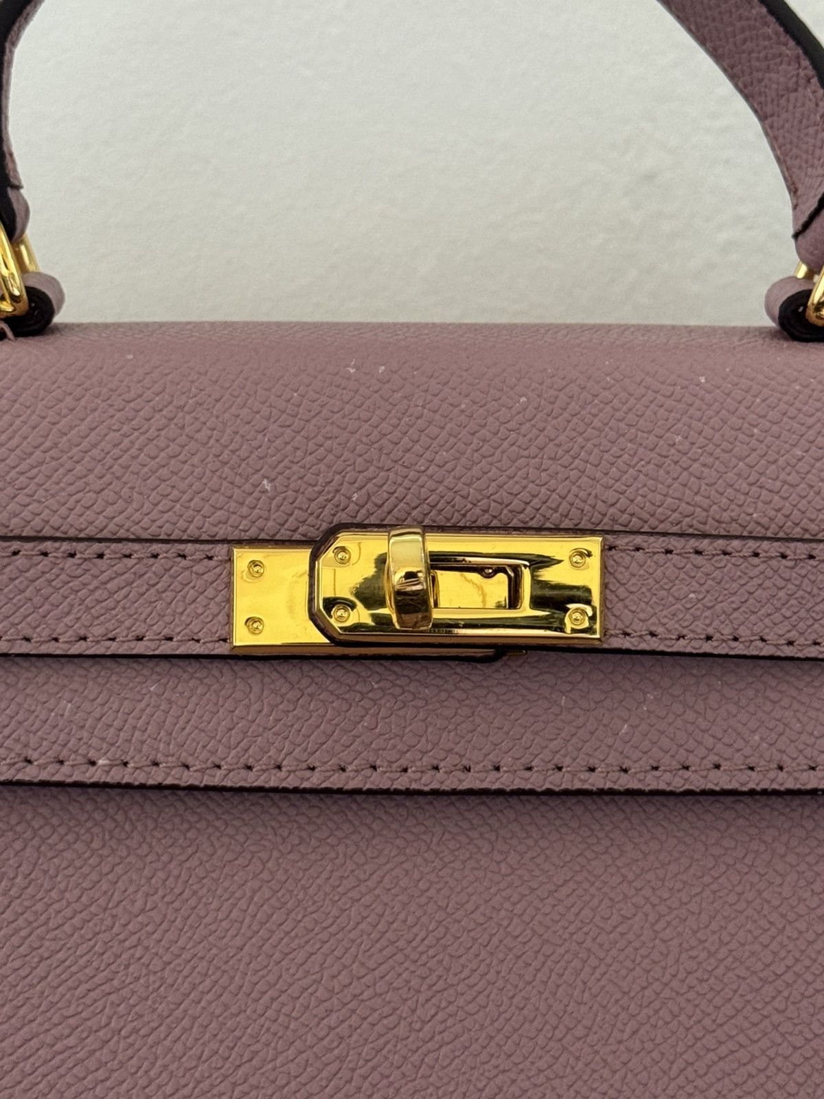 Other Mauve “Kelly-Style” Top Handle Bag Size ONE SIZE - 17 Thumbnail