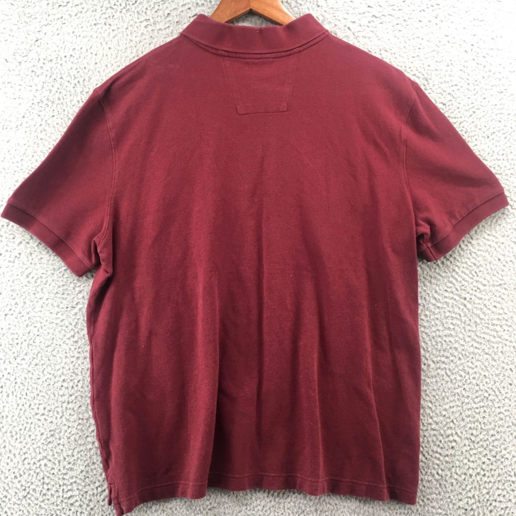 Nautica Nautica Polo Shirt Mens XL Burgundy Cotton Collared Short Sleeve 1/4 Button Shirt Classic Casual Size US XL / EU 56 / 4 - 7 Thumbnail