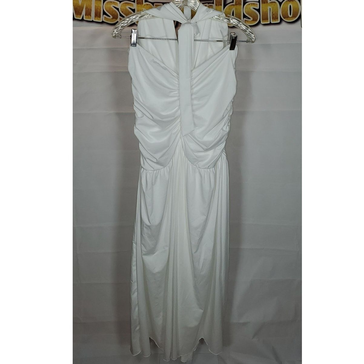 Shein Shein Curve White Sleeveless Ruched Flowy Dress Women’s 1XL Size XL / US 12-14 / IT 48-50 - 2 Thumbnail