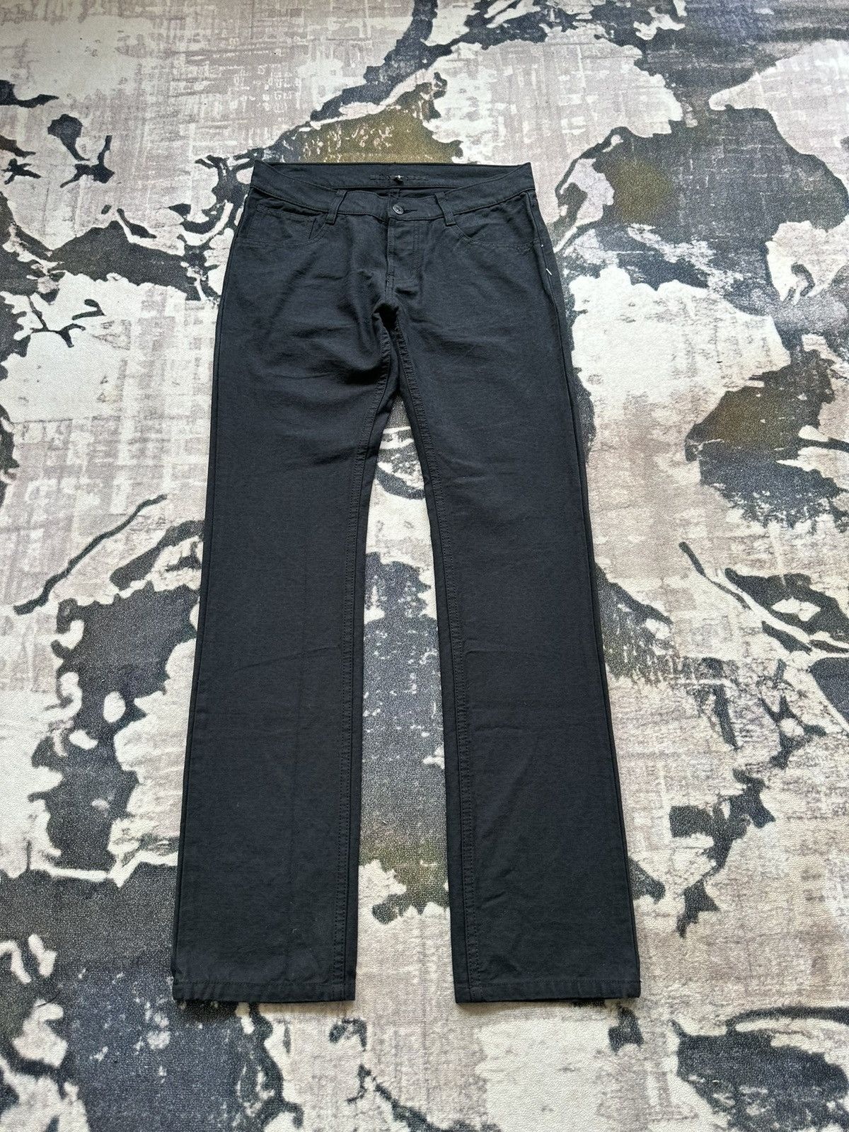 NO ID No ID Japan black denim avantgarde slim rocker fashion Size US 32 / EU 48 - 1 Thumbnail