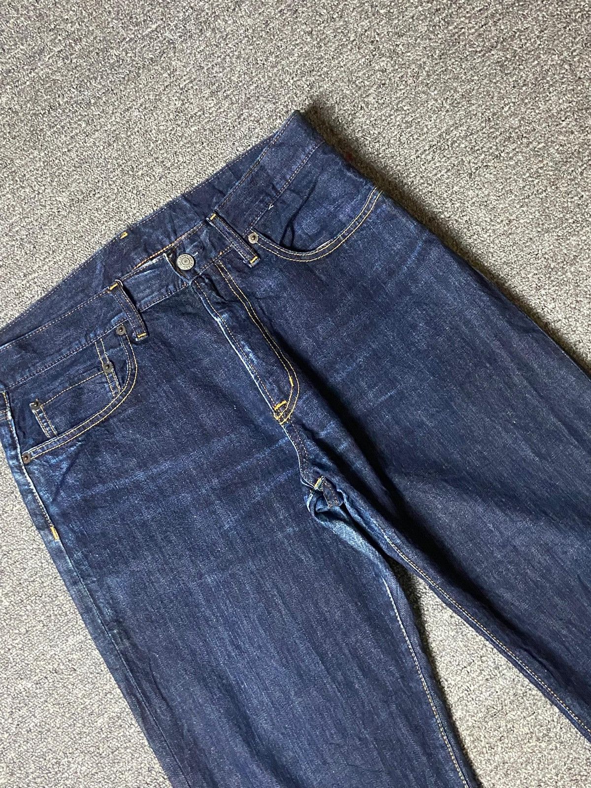GU × Japanese Brand × Vintage GU Japanese Brand Straight Cut Denim Jeans (128) Size US 32 / EU 48 - 9 Thumbnail