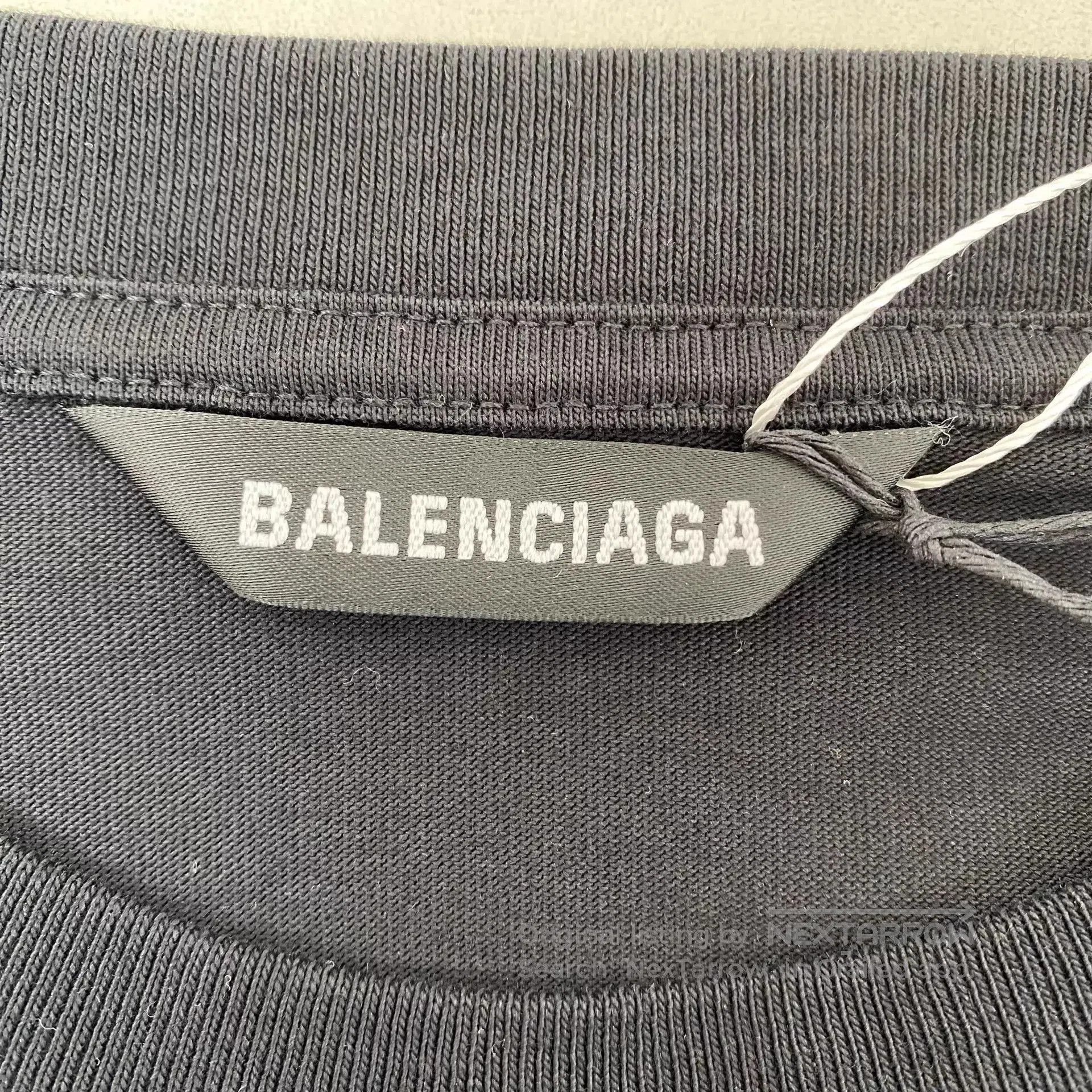 Balenciaga Black Short-Sleeve Oversized Shirt. Size US L / EU 52-54 / 3 - 7 Thumbnail