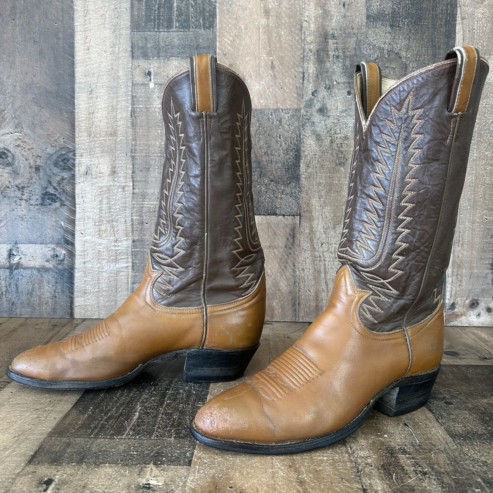 Tony Lama Tony Lama Vintage Gold Label Western Cowboy Boots Mens 9 D Size US 9 / EU 42 - 12 Thumbnail