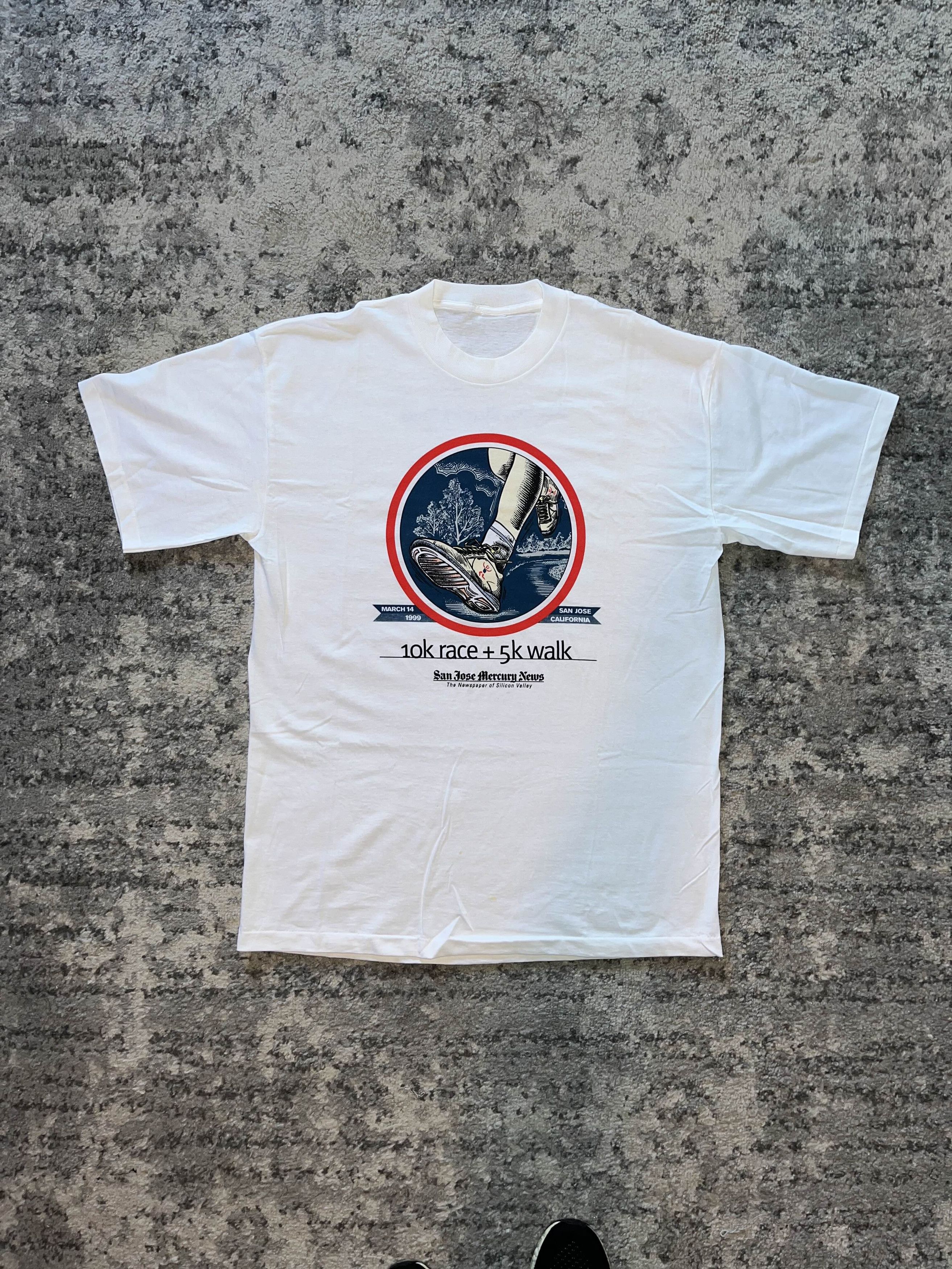 Vintage Vintage 90s 10K Race and 5K Walk Shirt Size US XL / EU 56 / 4 - 1 Thumbnail