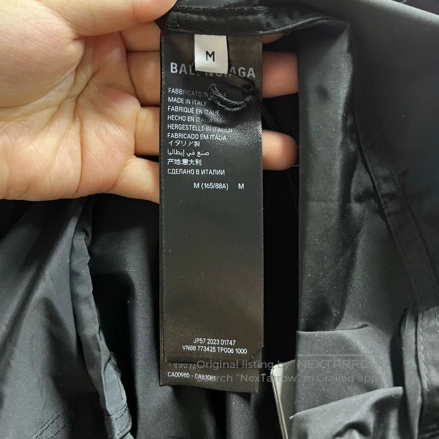 Balenciaga Balenciaga 2024 Black Logo Print Jacket. Size US M / EU 48-50 / 2 - 7 Thumbnail
