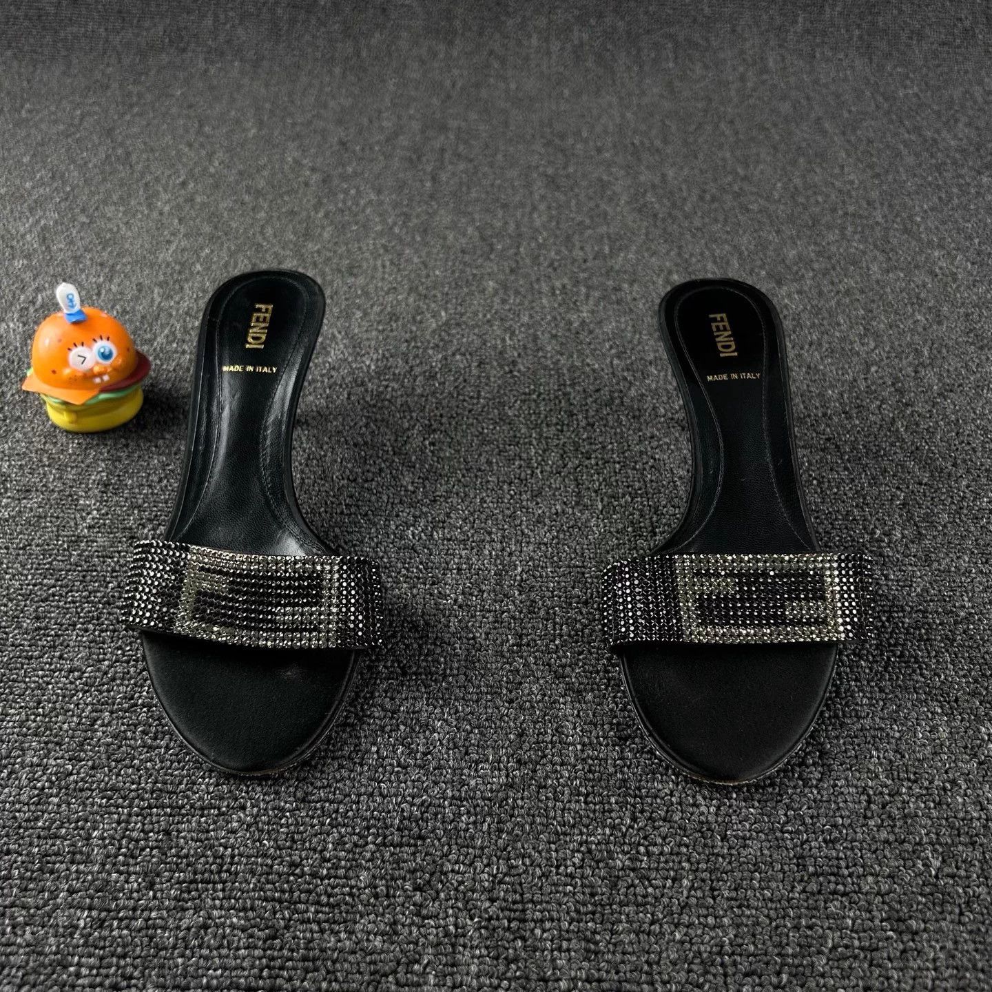 Fendi FENDI Black Heeled Sandals Size 37 Size US 6 / IT 36 - 2 Thumbnail