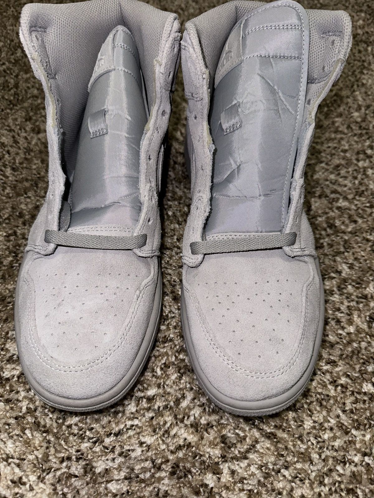 Jordan Brand Jordan 1 Retro Grey Suede Size US 10 / EU 43 - 6 Thumbnail