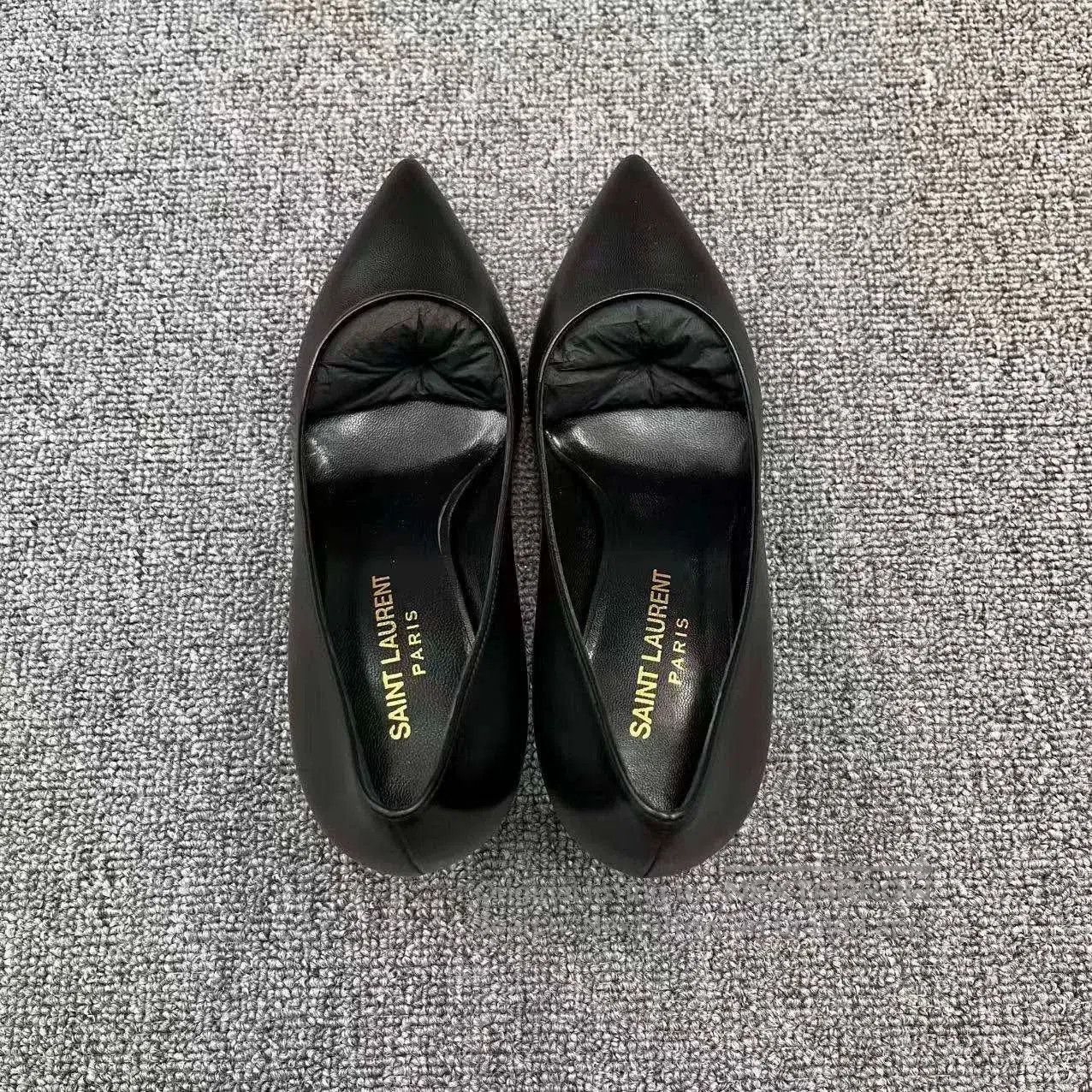 Saint Laurent Paris Saint Laurent Black Patent Lambskin Heels. Size US 5 / IT 35 - 3 Thumbnail