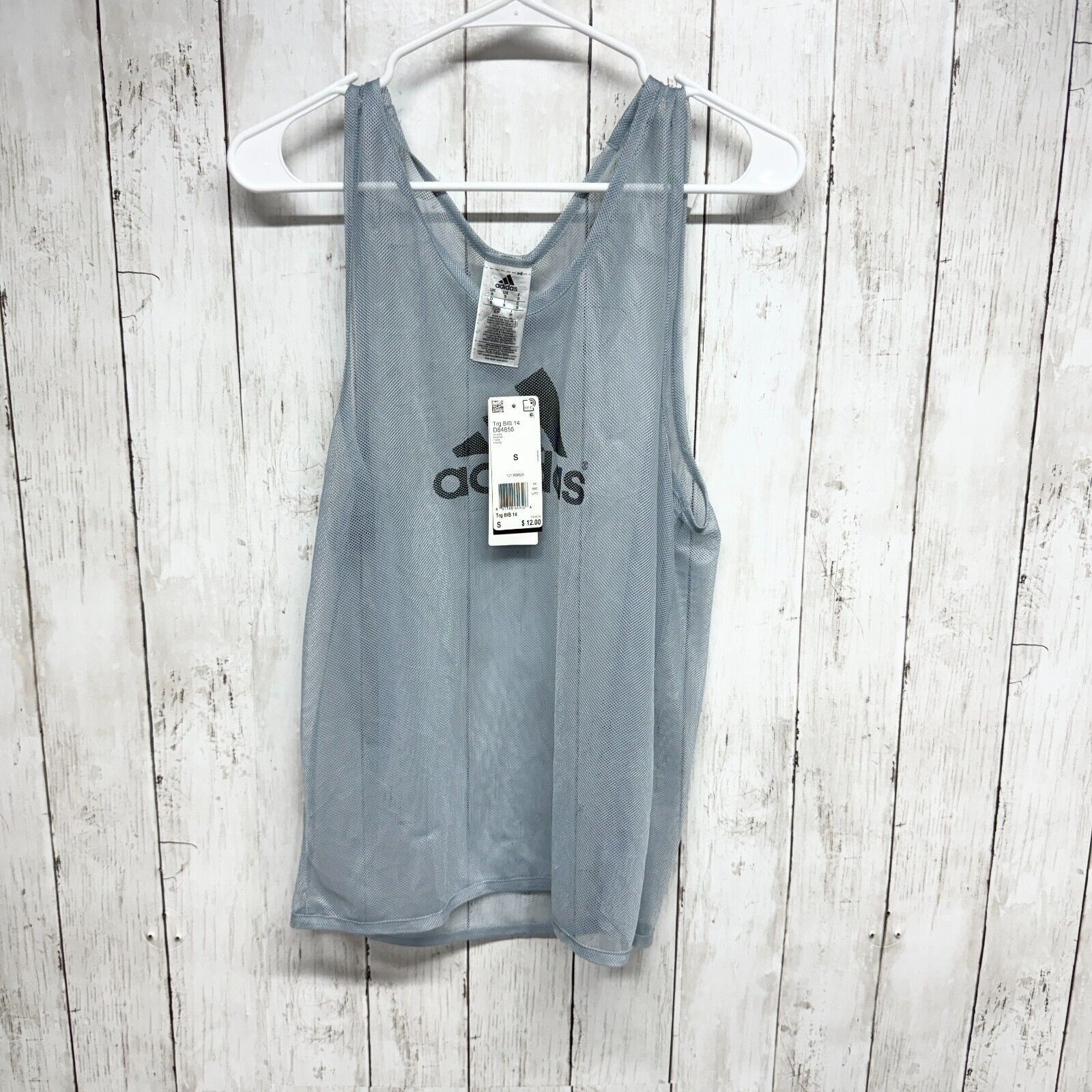 Adidas Adidas Bib Small NWT Grey Football Soccer Jersey Tank Top Size S / US 4 / IT 40 - 1 Thumbnail