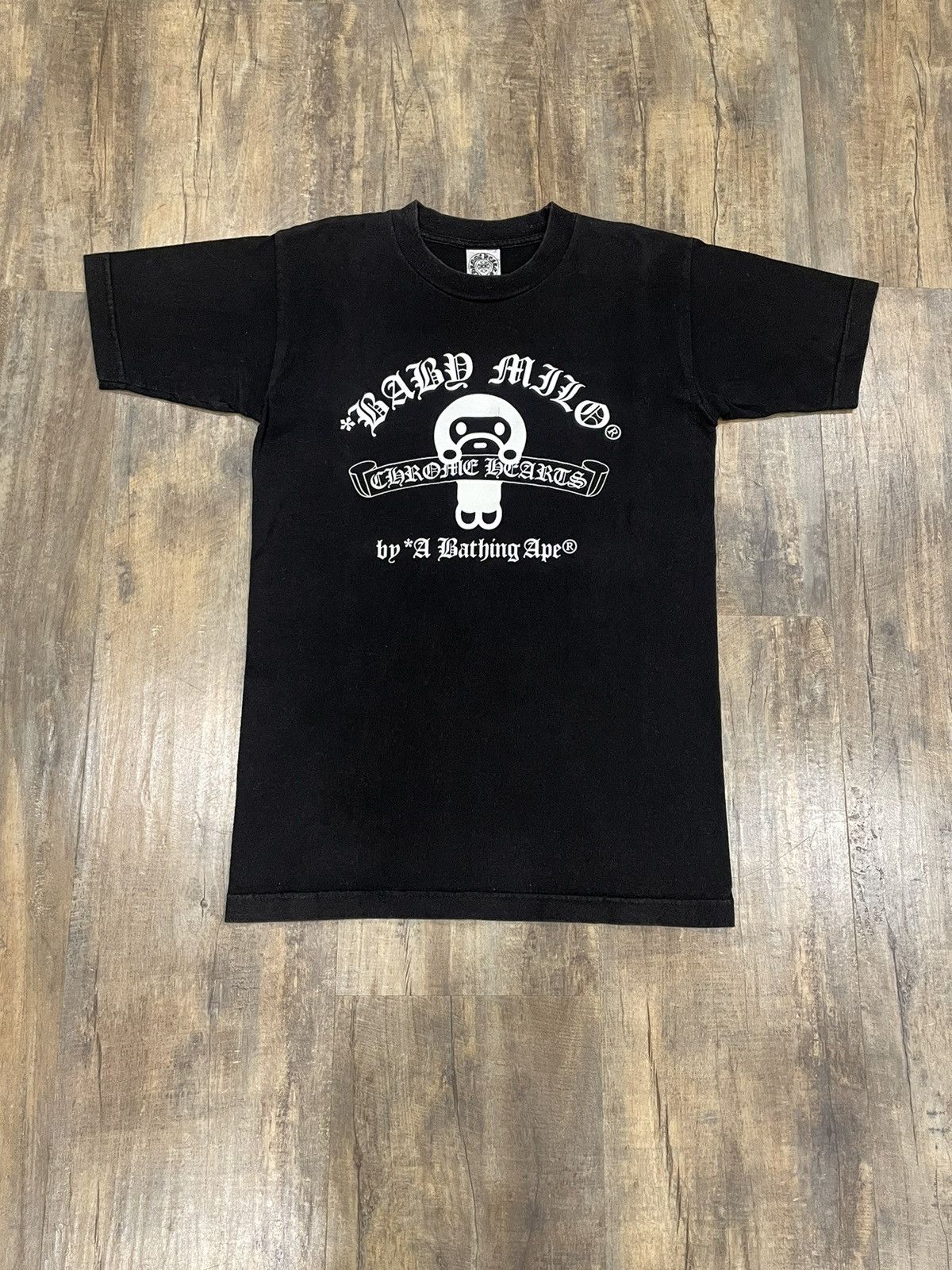 Bape × Chrome Hearts Bape x Chrome Hearts Baby Milo Scroll Logo 
