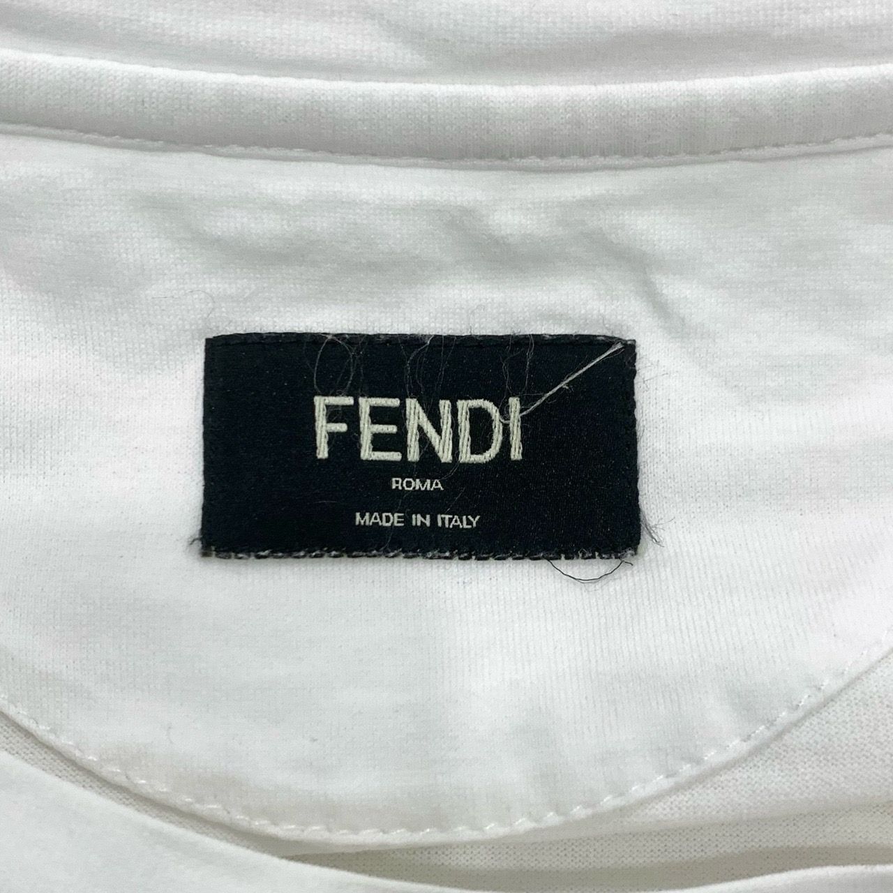 Fendi Fendi White T-Shirt With Embroidered Karl Lagerfeld & Logo G Size US L / EU 52-54 / 3 - 5 Thumbnail