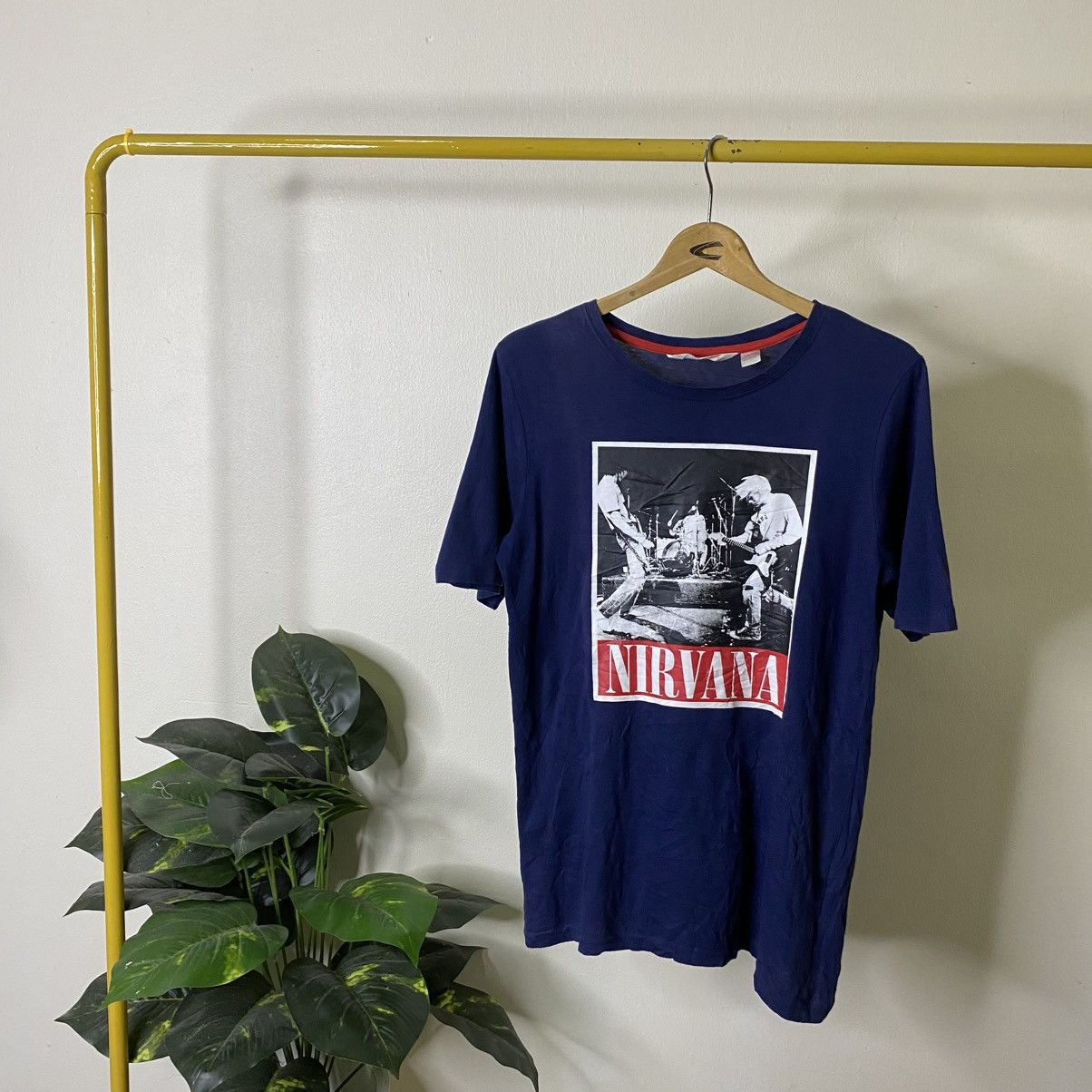 H&M x Nirvana Kurt Cobain Collaboration Band T Shirt