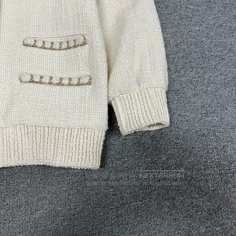 Chanel Chanel Show Metropolitan Platinum Tweed Woven Coat Size XS / US 0-2 / IT 36-38 - 3 Thumbnail