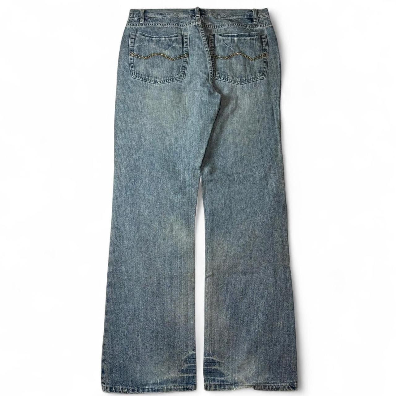Vintage Vintage Y2K Faded Blue Straight Leg Fit Denim Jeans 34x32.5 Size US 34 / EU 50 - 5 Thumbnail
