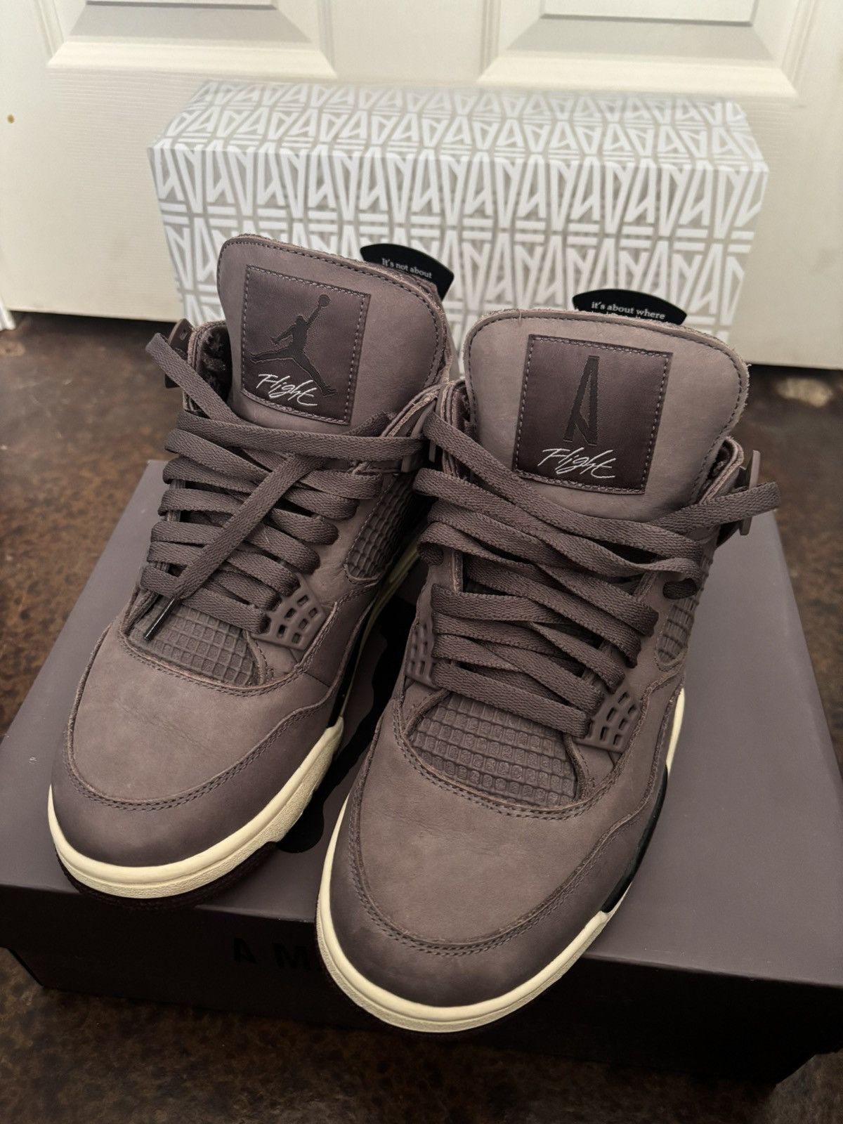 A Ma Maniere × Jordan Brand × Nike Jordan 4 retro x a ma maniere violet ore Size US 9 / EU 42 - 2 Thumbnail