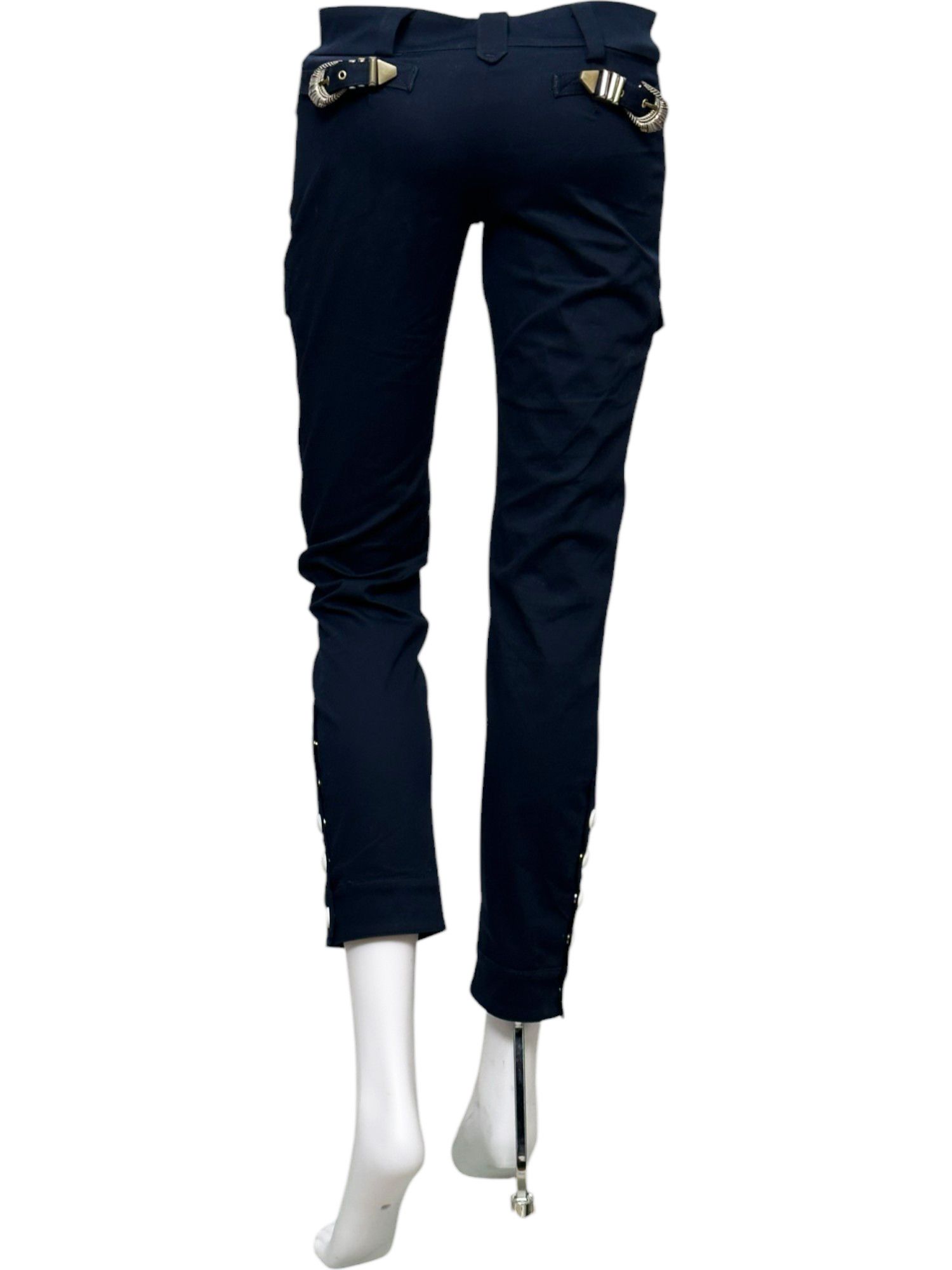 Roberto Cavalli S/S 2013 Just Cavalli Belted Button Pants Size 25" / US 0 / IT 36 - 5 Thumbnail