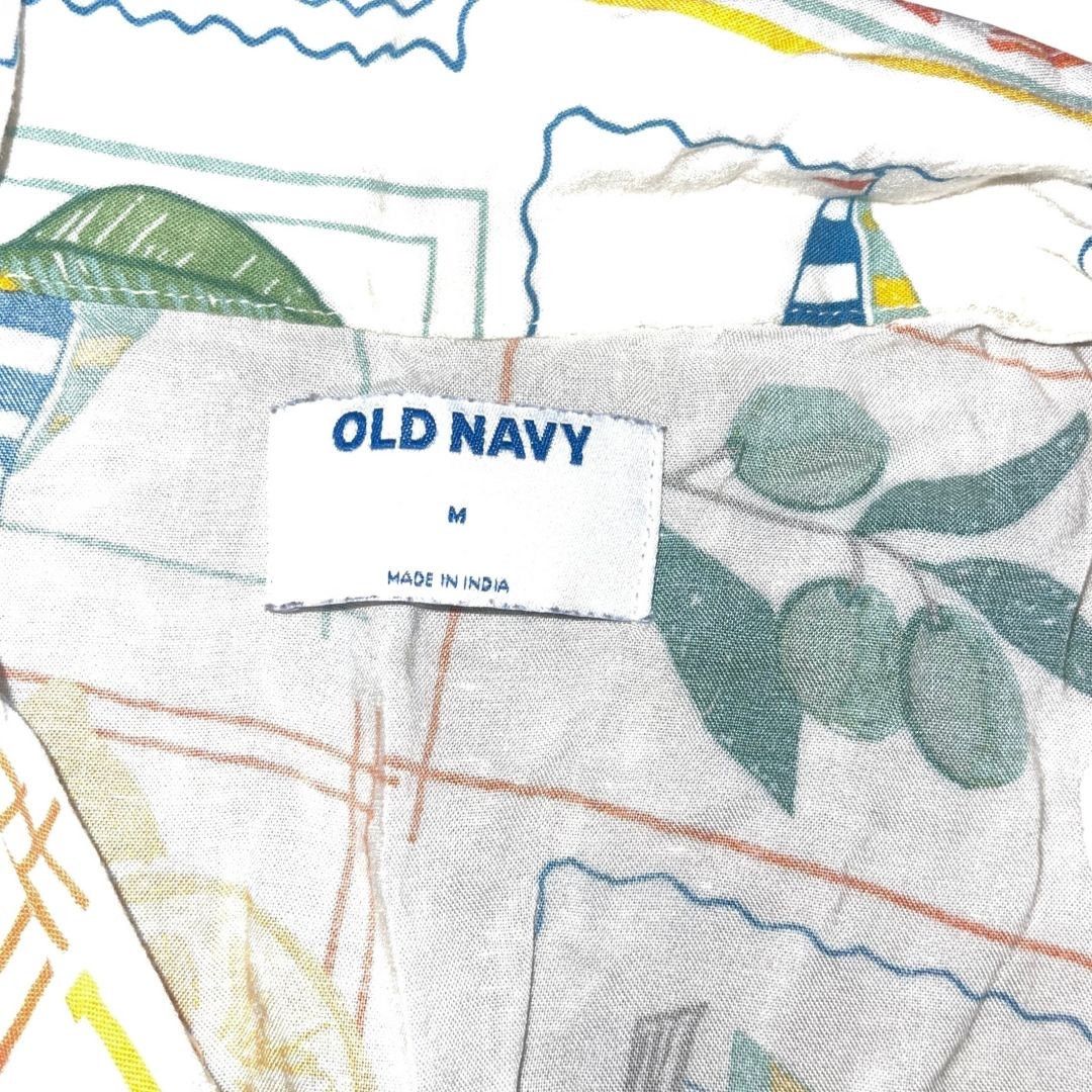Old Navy Tropical Novelty Short Sleeve Shirt Nautical Vacation Beachy Size M / US 6-8 / IT 42-44 - 3 Thumbnail