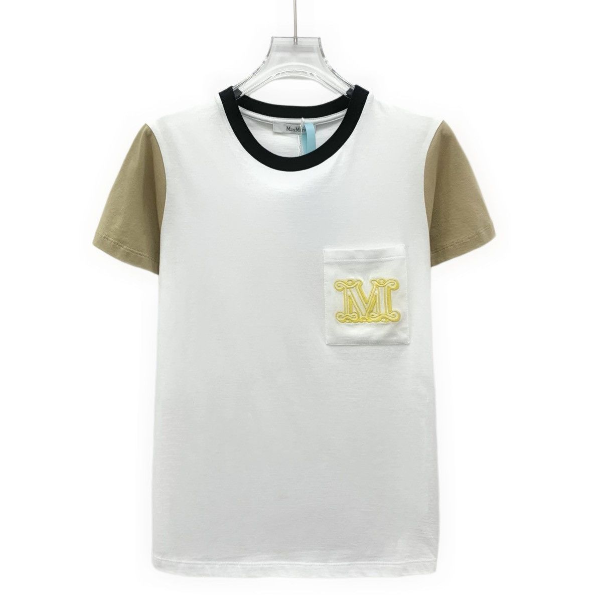 Max Mara Max Mara White Pocket Logo Short Sleeve T-Shirt K26WX Size XS / US 0-2 / IT 36-38 - 1 Thumbnail