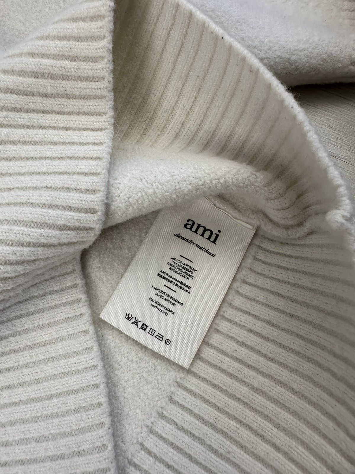 AMI Ami Paris Sweater White Size XS / US 0-2 / IT 36-38 - 7 Thumbnail