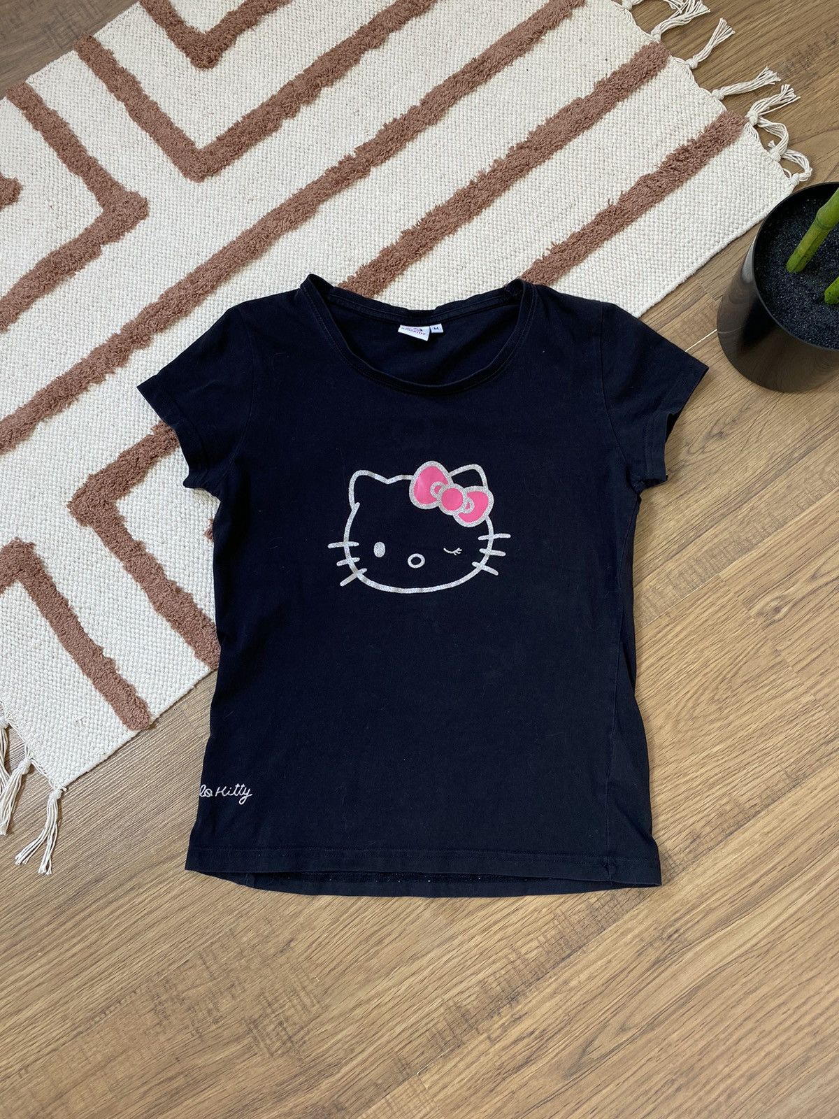 Cartoon Network CUTE HELLO KITTY GLITTER TEE Size M / US 6-8 / IT 42-44 - 1 Thumbnail