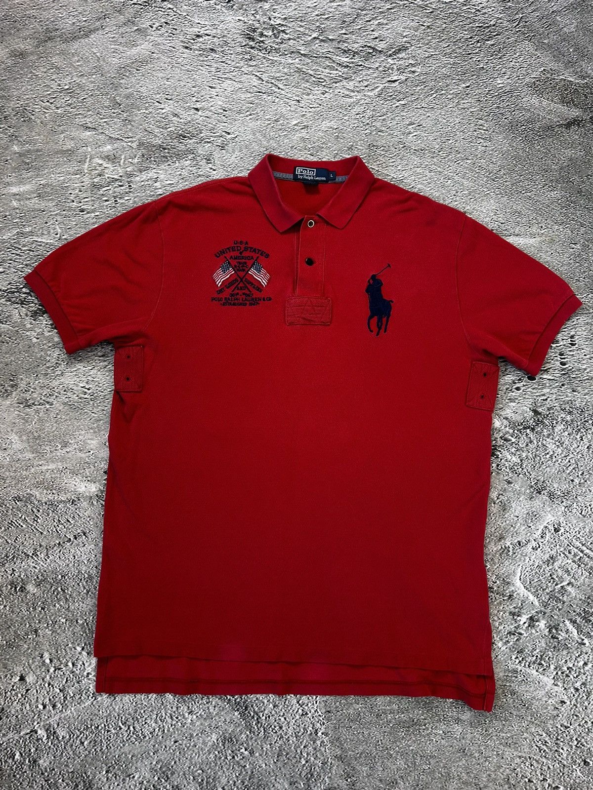 Polo Ralph Lauren × Ralph Lauren × Vintage Chief Keef Polo Ralph Lauren vintage red USA big pony Size US XL / EU 56 / 4 - 1 Thumbnail