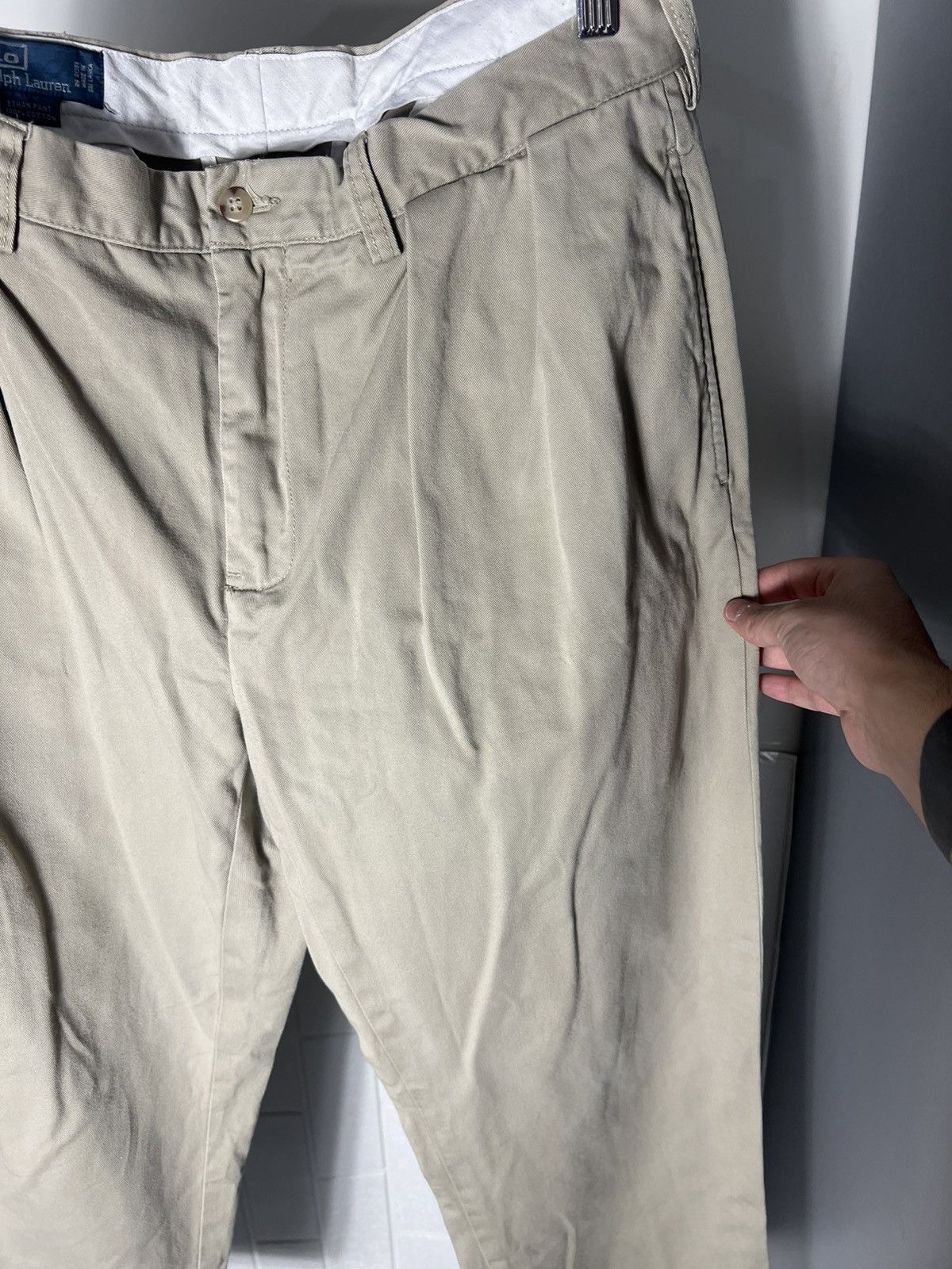 Polo Ralph Lauren × Vintage VERY RARE POLO RALPH LAUREN CASUAL CHINO PANTS DESIGNER 90s Size US 34 / EU 50 - 4 Thumbnail