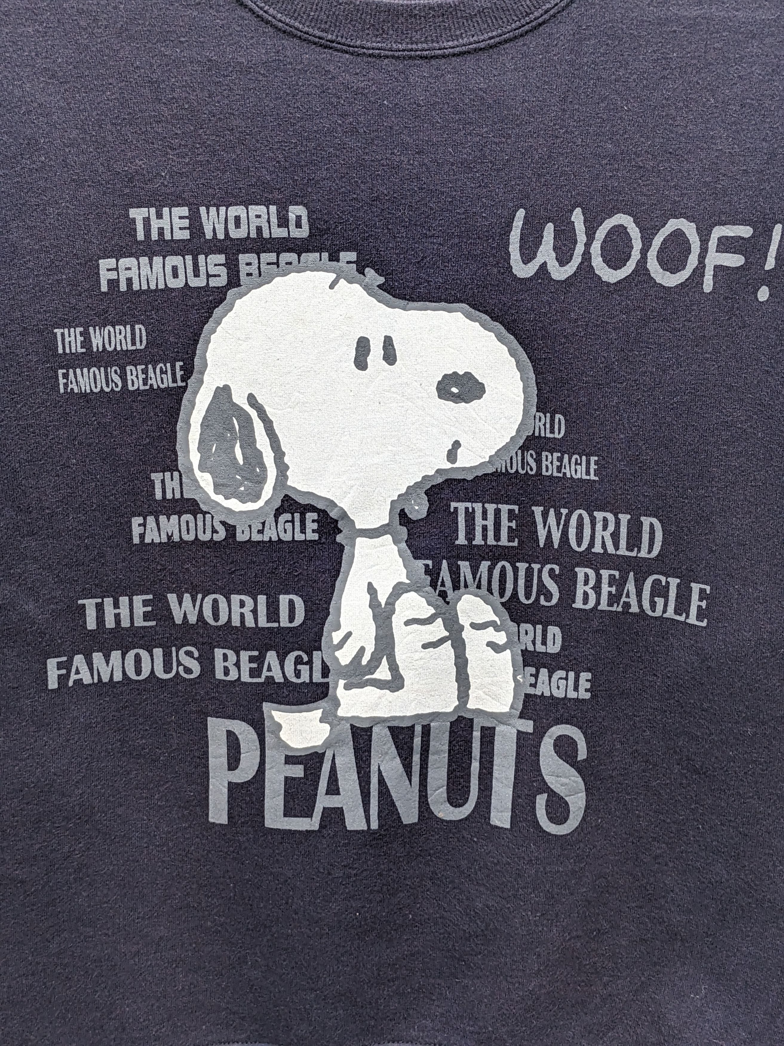 Peanuts Vintage 90s Peanuts Snoopy Navy Blue Crewneck Size US M / EU 48-50 / 2 - 3 Thumbnail