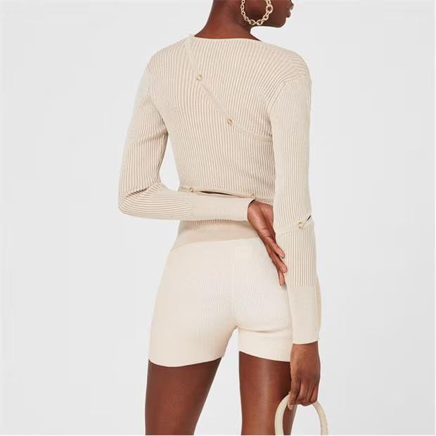 Jacquemus o1g2r1mq1024 Cardigan in Light Beige Size M / US 6-8 / IT 42-44 - 5 Thumbnail