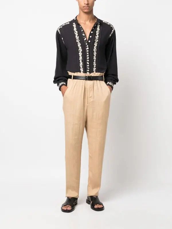 Saint Laurent Paris o1y0325 Casual Pant in Beige Size US 32 / EU 48 - 5 Thumbnail