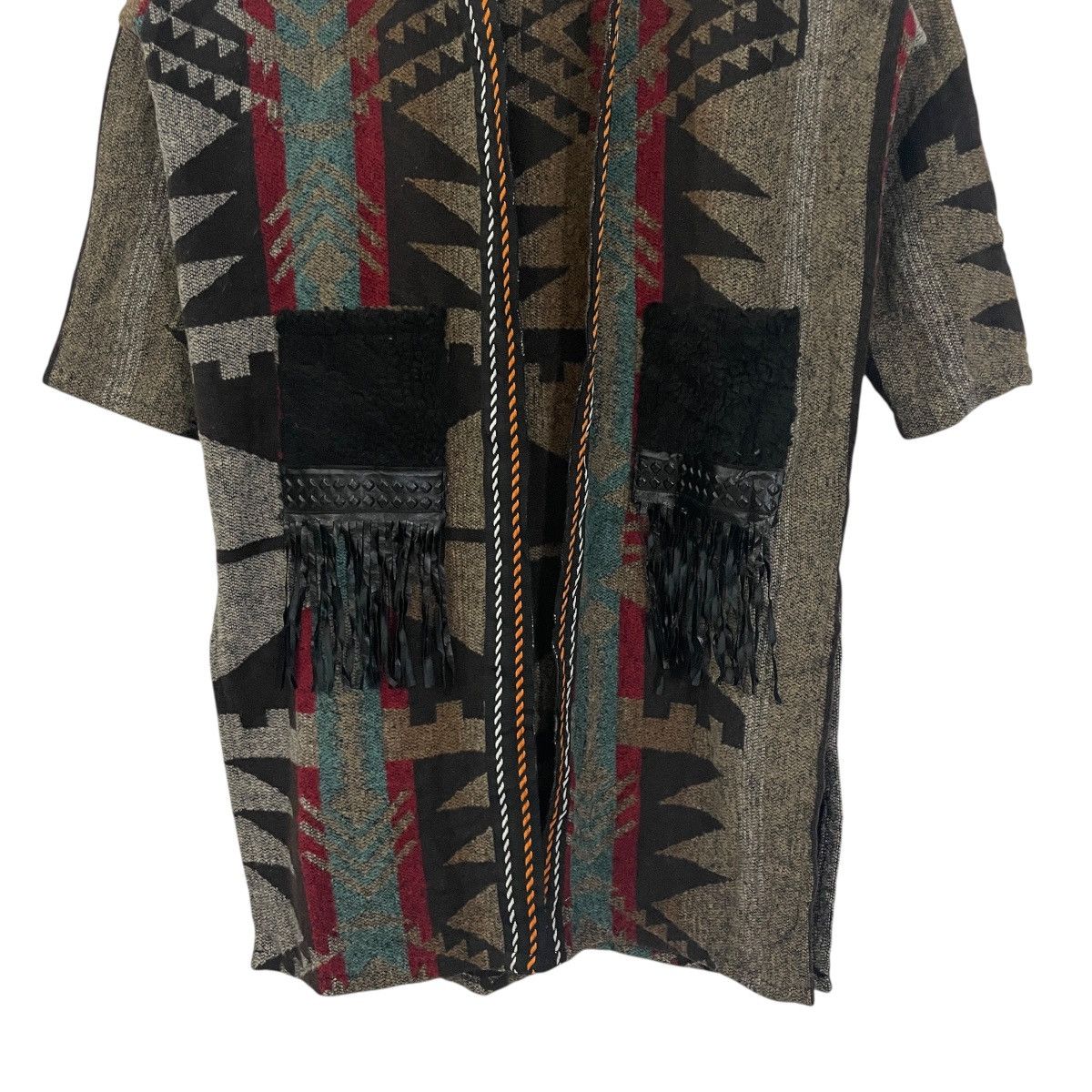 Other Vintage Japanese Designer Aztex Navajo Long Jacket Size L / US 10 / IT 46 - 2 Thumbnail
