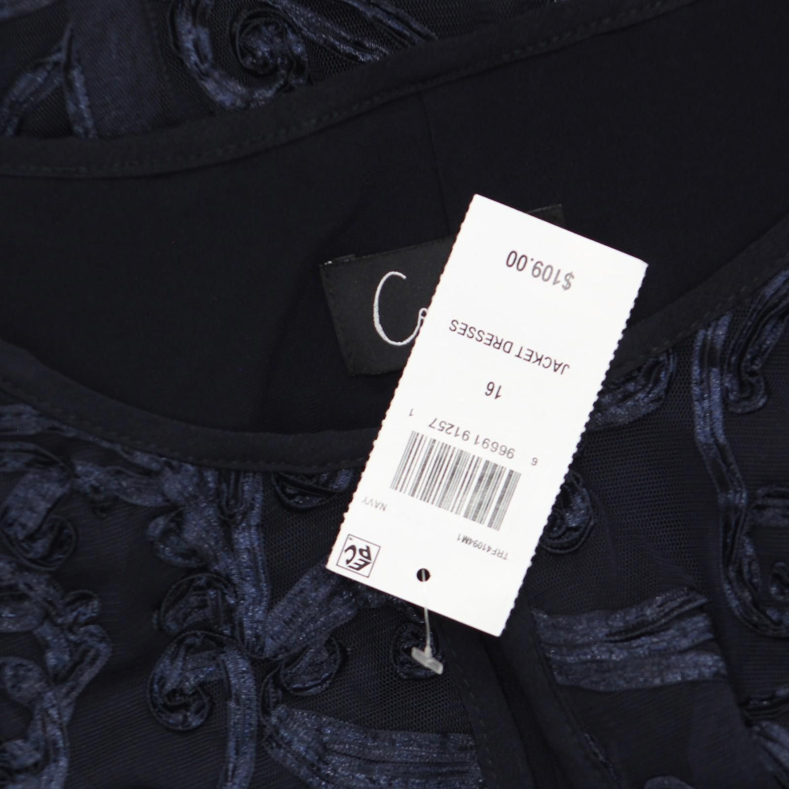 Other Nwt Connected Apparel Jacket Dress Trf41094m1 Navy Blue 16 Size XXL / US 16-18 / IT 52-54 - 3 Thumbnail