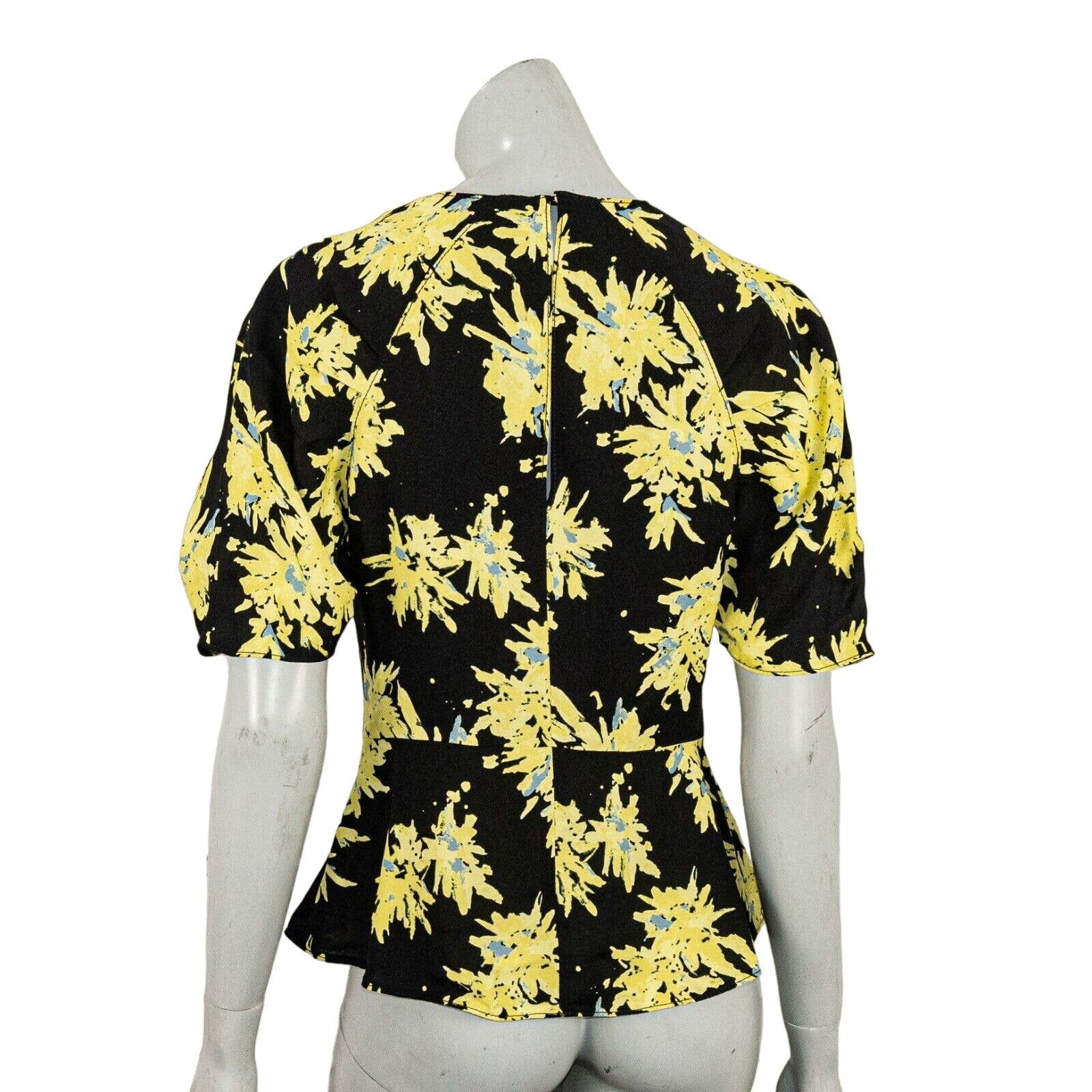 Proenza Schouler Proenza Schouler tie waist Blouse Black Yellow Floral Size 8 Size M / US 6-8 / IT 42-44 - 5 Thumbnail