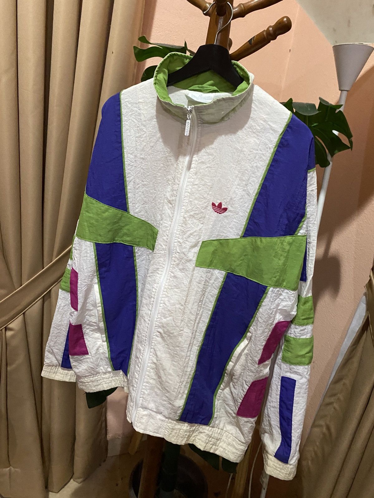Adidas Adidas Originals Colorblock Windbreaker Trefoil Track Top Size US L / EU 52-54 / 3 - 4 Thumbnail