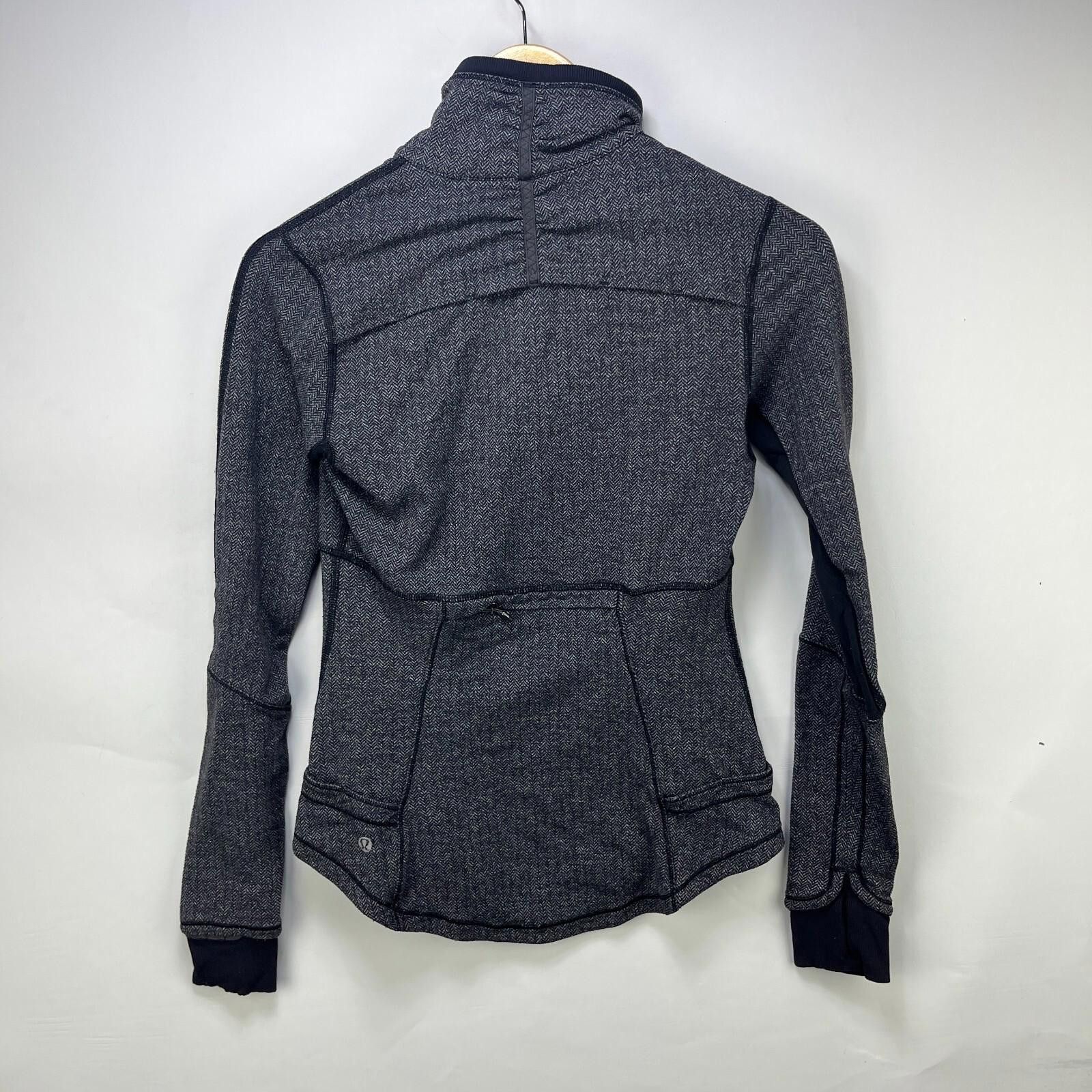 Lululemon Lululemon Base Runner 1/2 Zip Heather Herringbone Black 9 Size L / US 10 / IT 46 - 7 Thumbnail