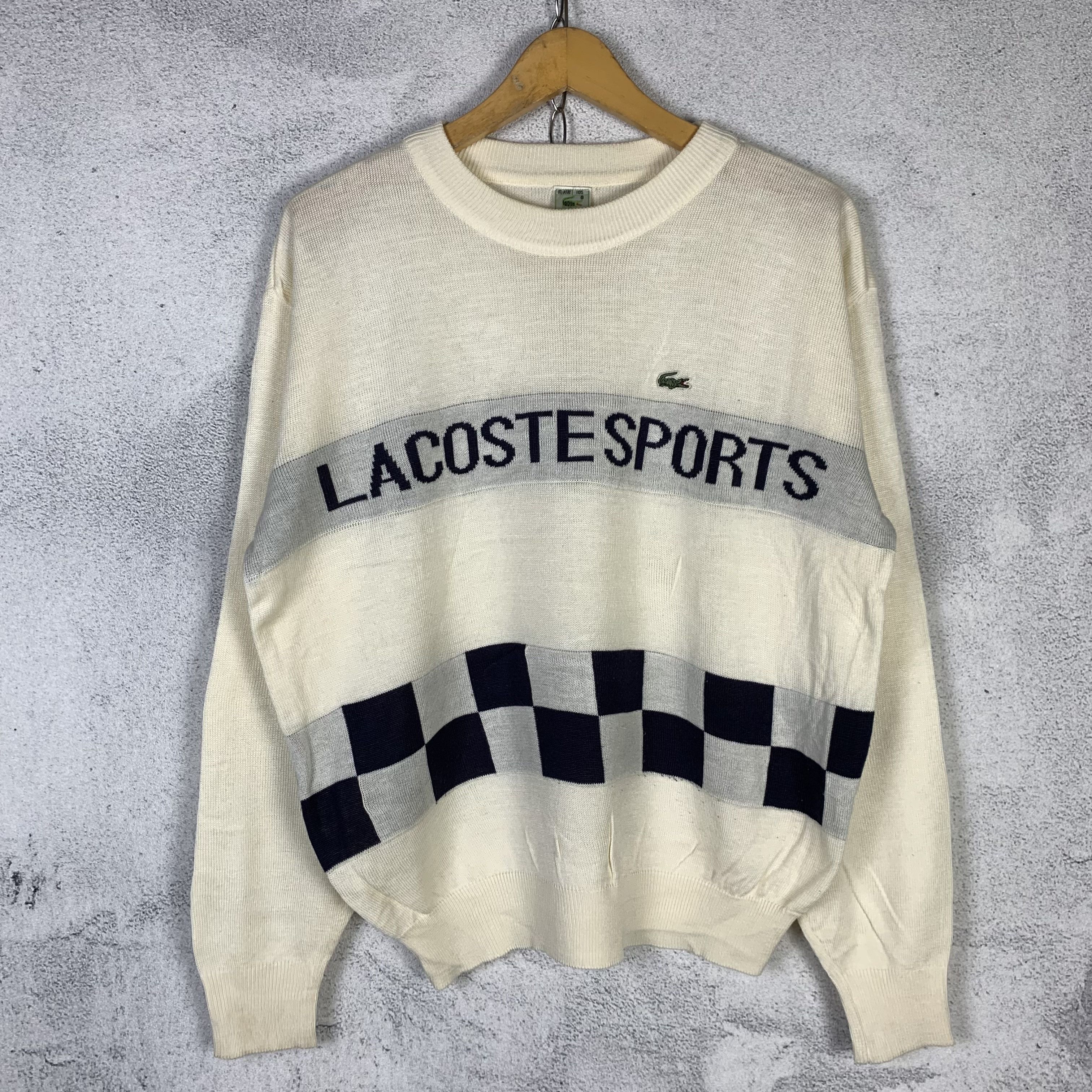 Lacoste Vintage Lacoste Sports Knitwear Sweater Jumper Size US M / EU 48-50 / 2 - 1 Thumbnail