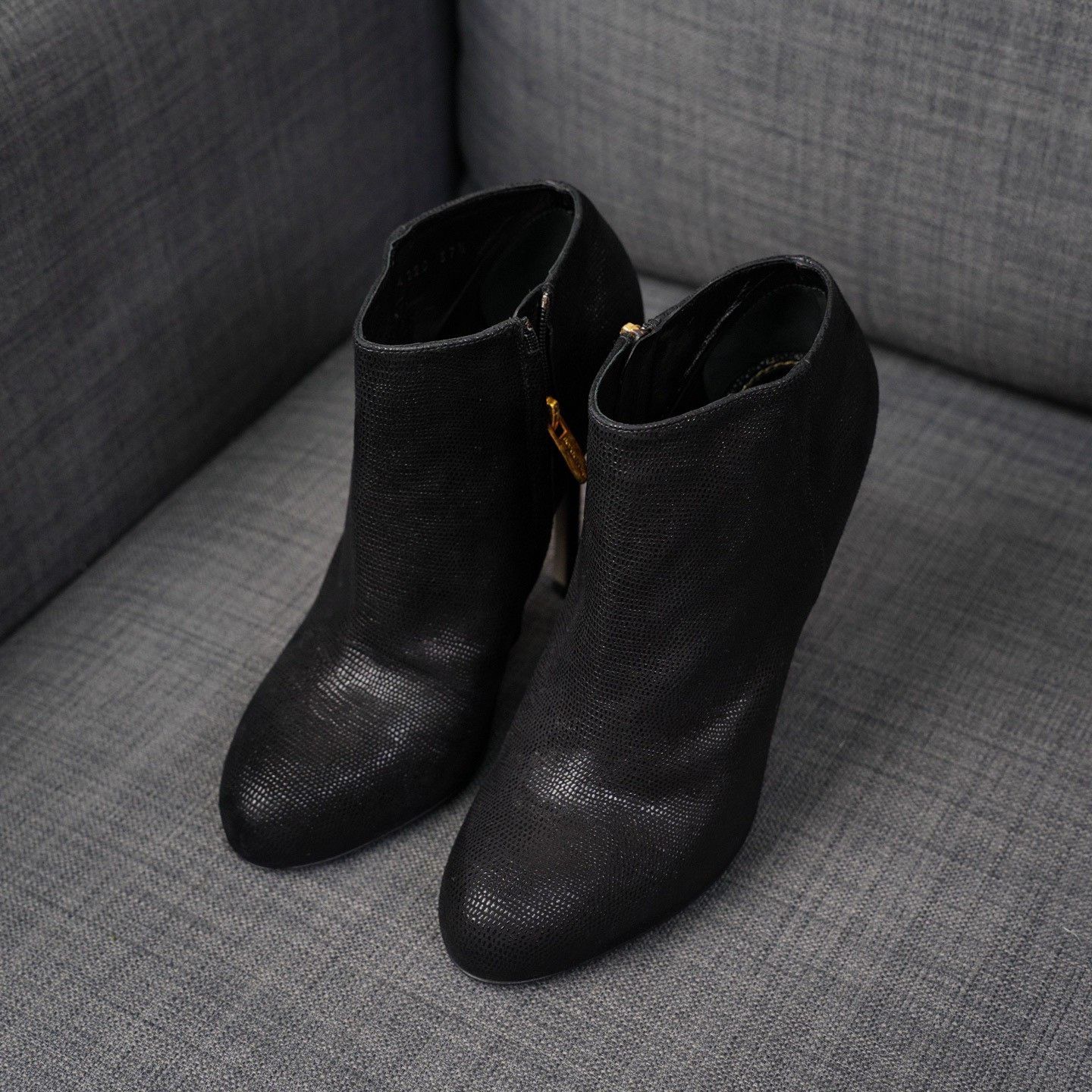 Sergio Rossi Sergio Rossi Animal Print Black Boots us_7-5 Women Size US 7.5 / IT 37.5 - 1 Thumbnail